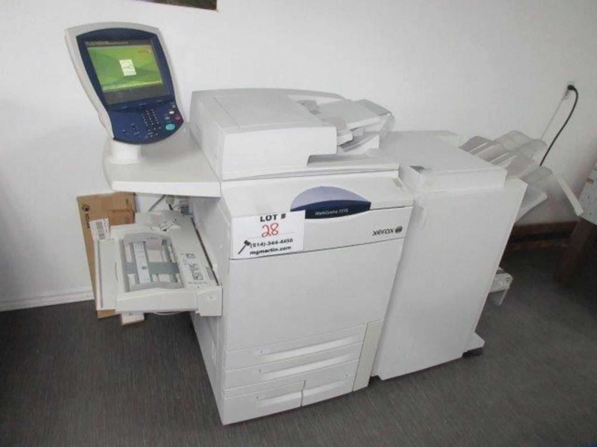 ''XEROX'' workcentre 7775 multifunction printer-copier with sorter - Image 2 of 5