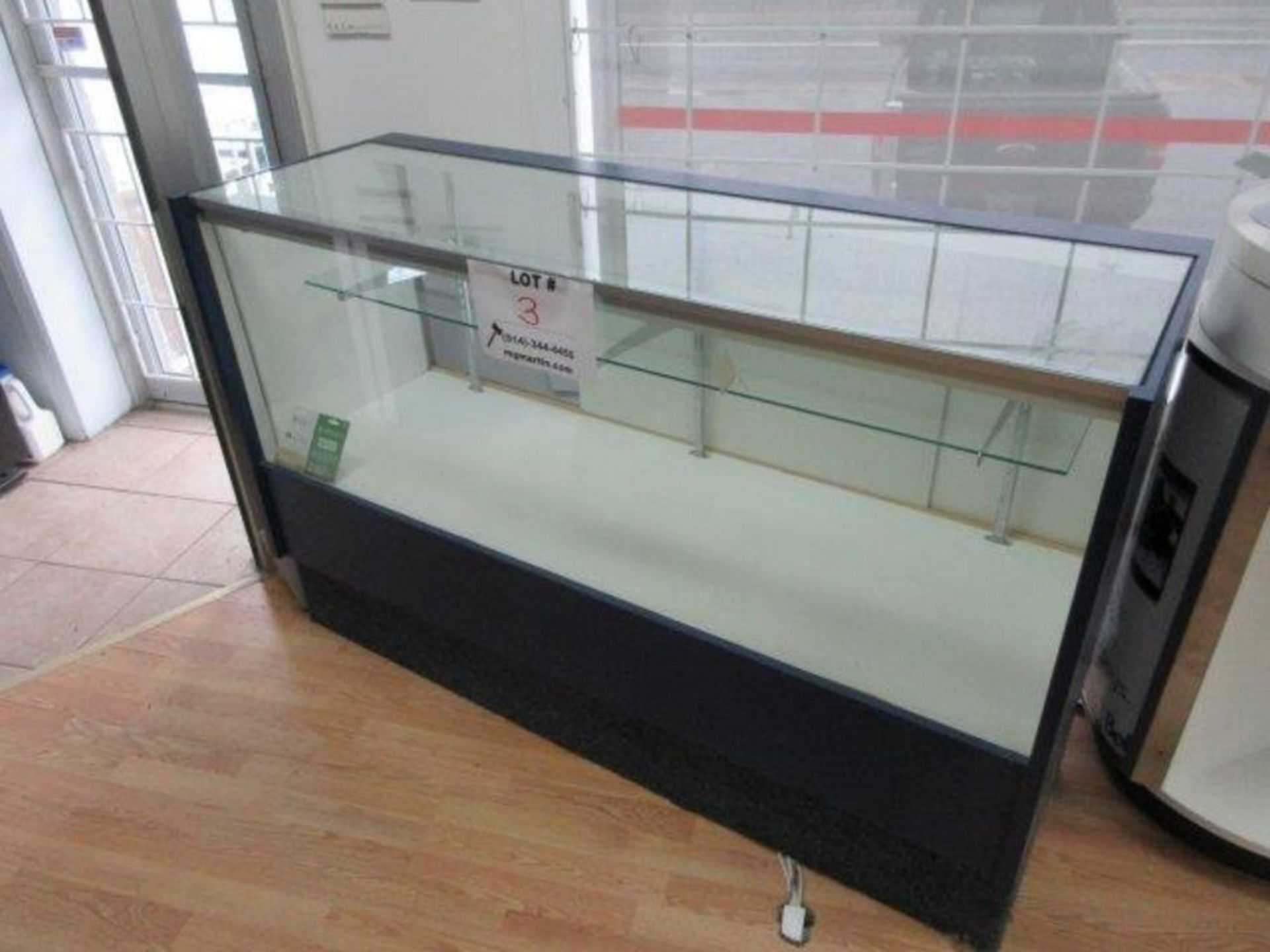 glass display case 5 Ft. Wide x 30'' Deep x 38'' high