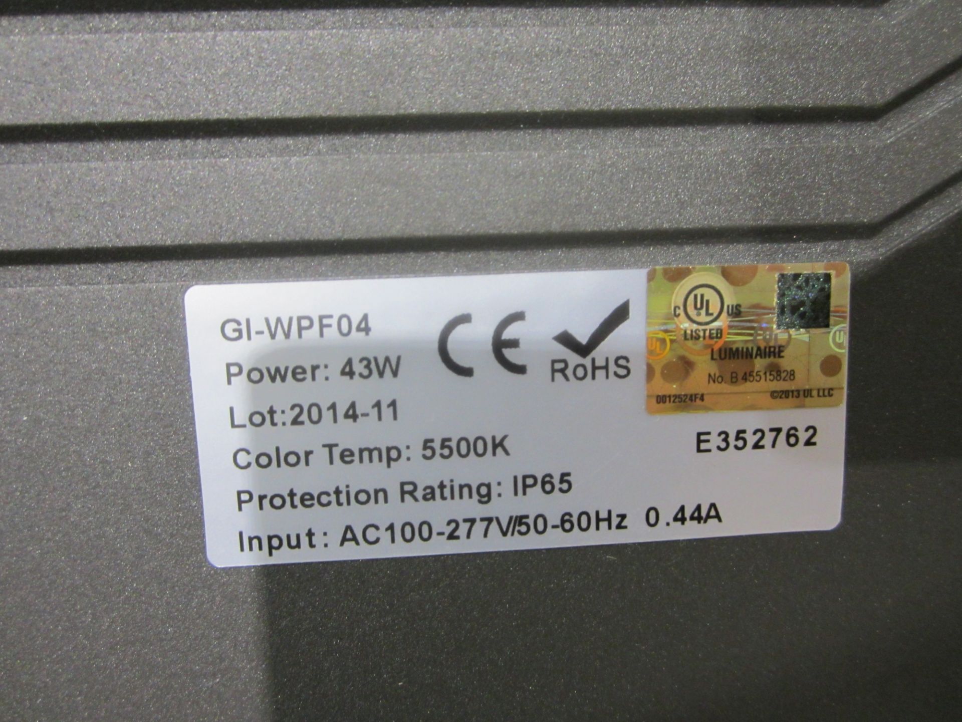 COTT OFF 5500 K , 43 WATTS (LED) LIGHT FIXTURE - Image 2 of 2