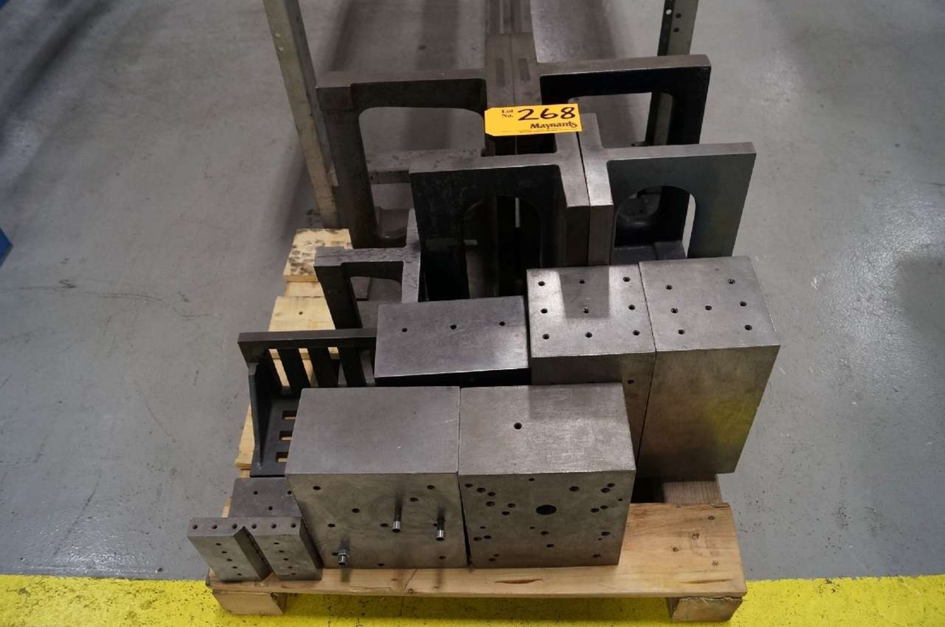 (1) Pallet of Machine Angle Plate and Blocks.
