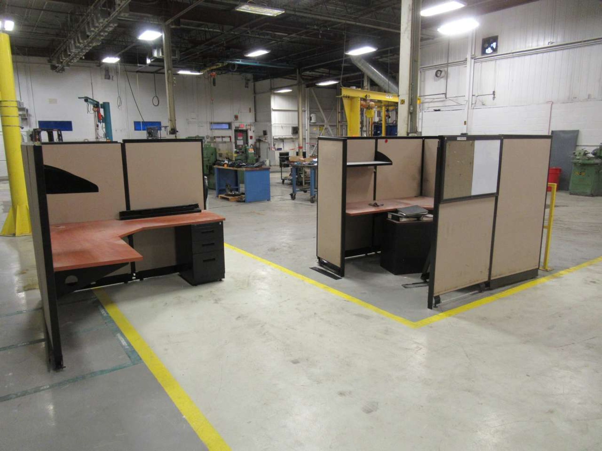 (2) Free Standing Work Stations