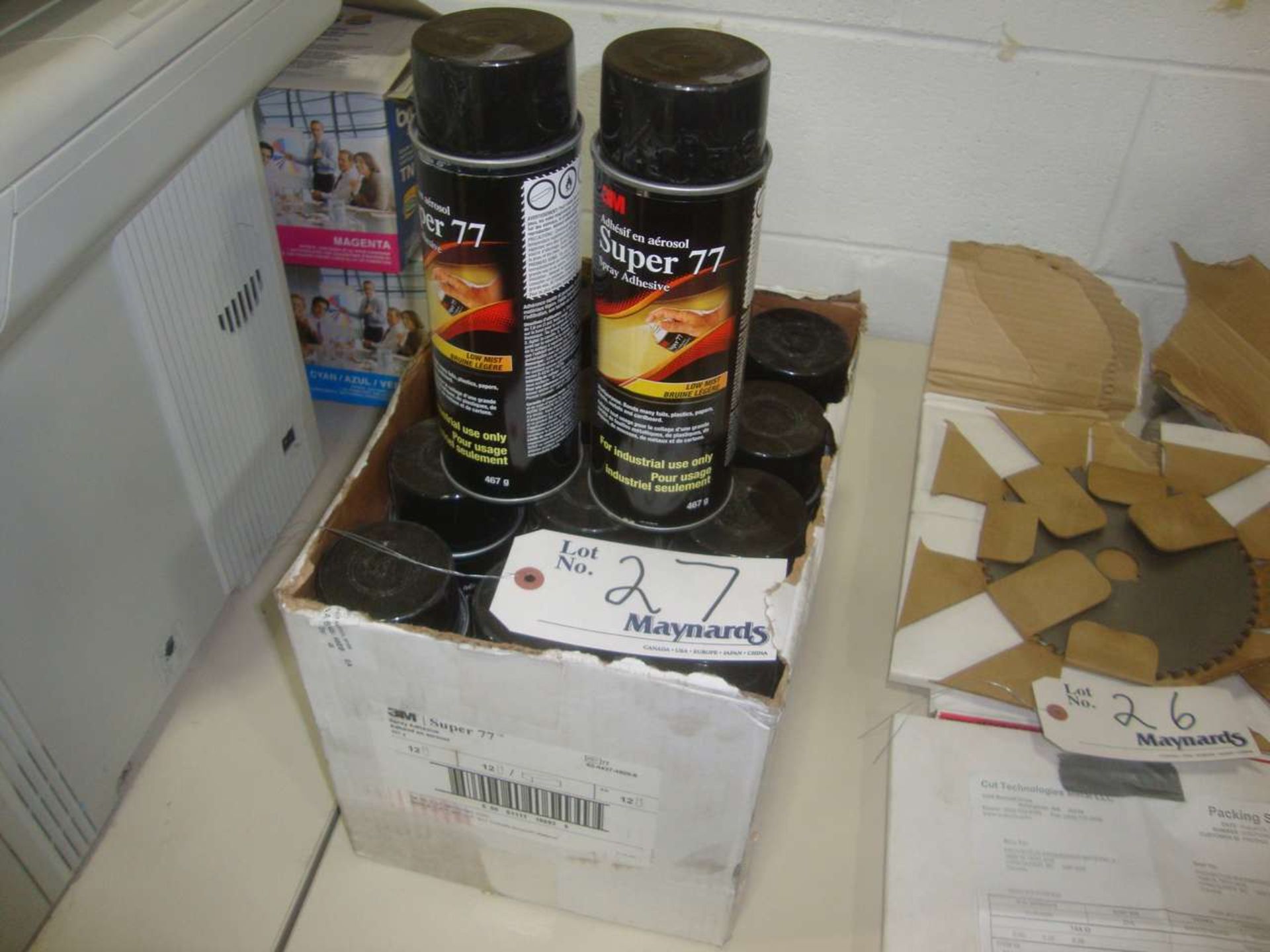 Lot of spray adhesive