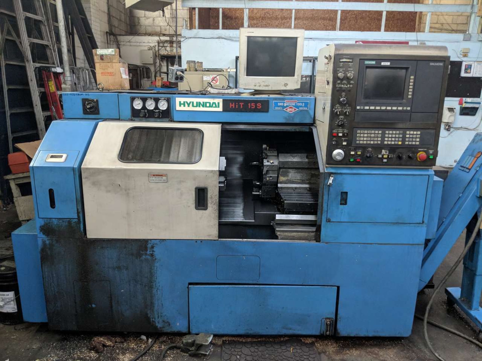 Hyundai HIT-15S CNC Lathe Chip Conveyor,