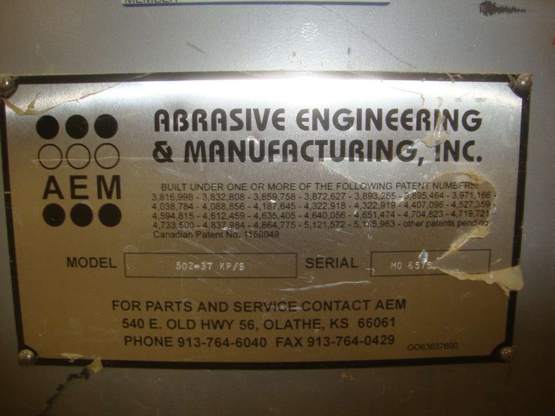 AEM 502-37 Planer/sander - Image 5 of 5