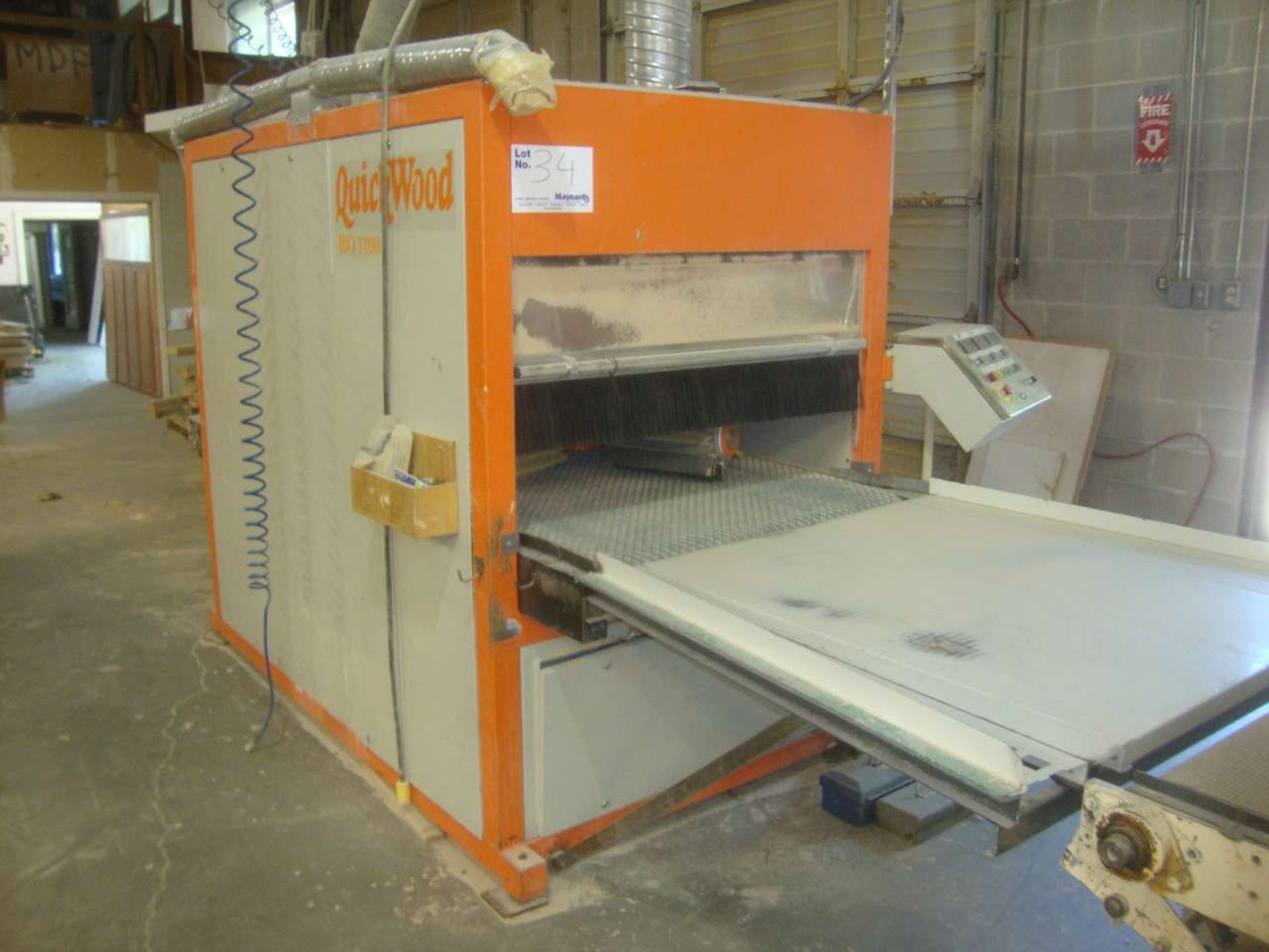 1992 QUICKWOOD RO1100 Dual head denibbing sander