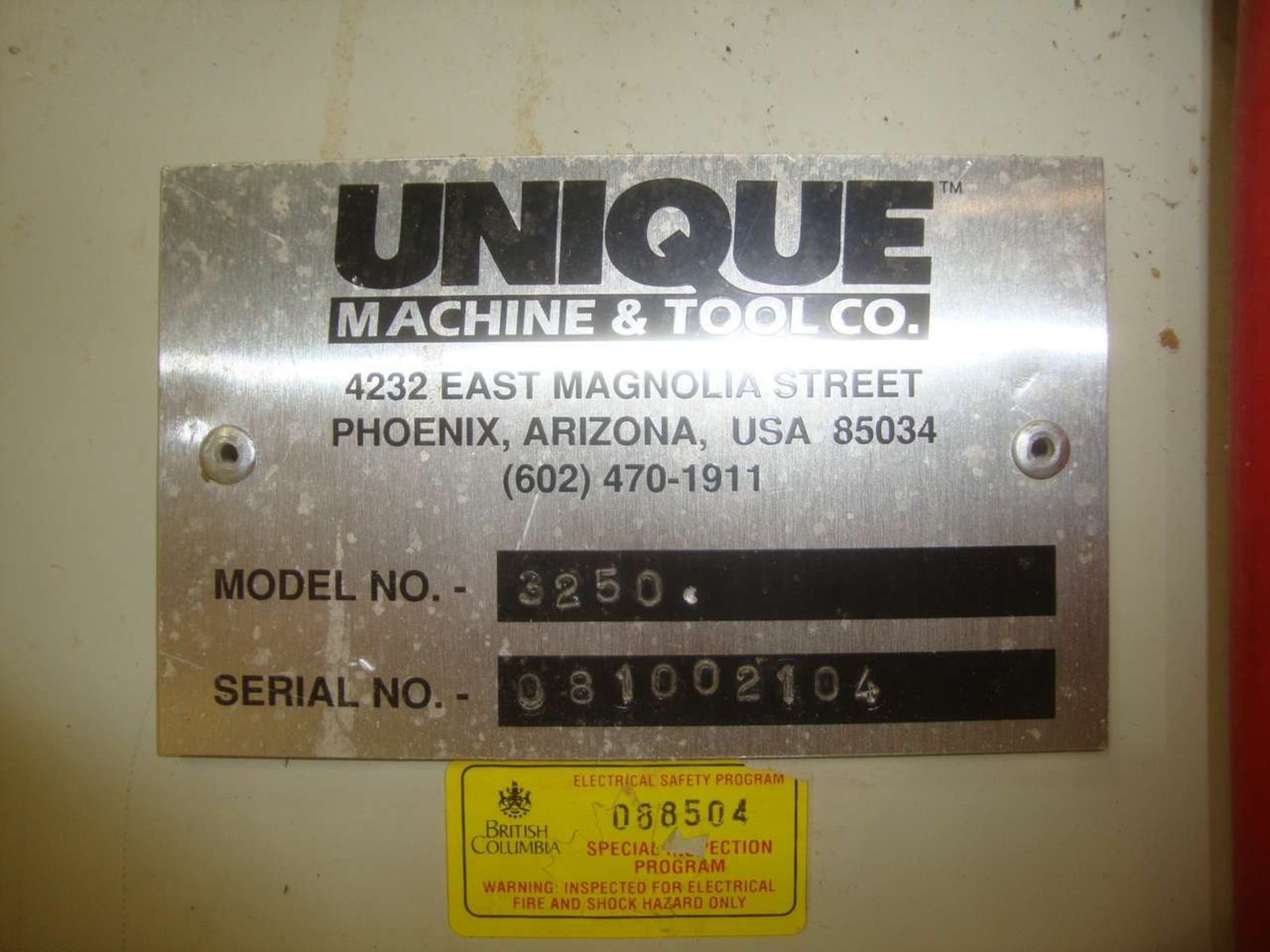 UNIQUE 3250 Shape and sand machine, - Image 5 of 8