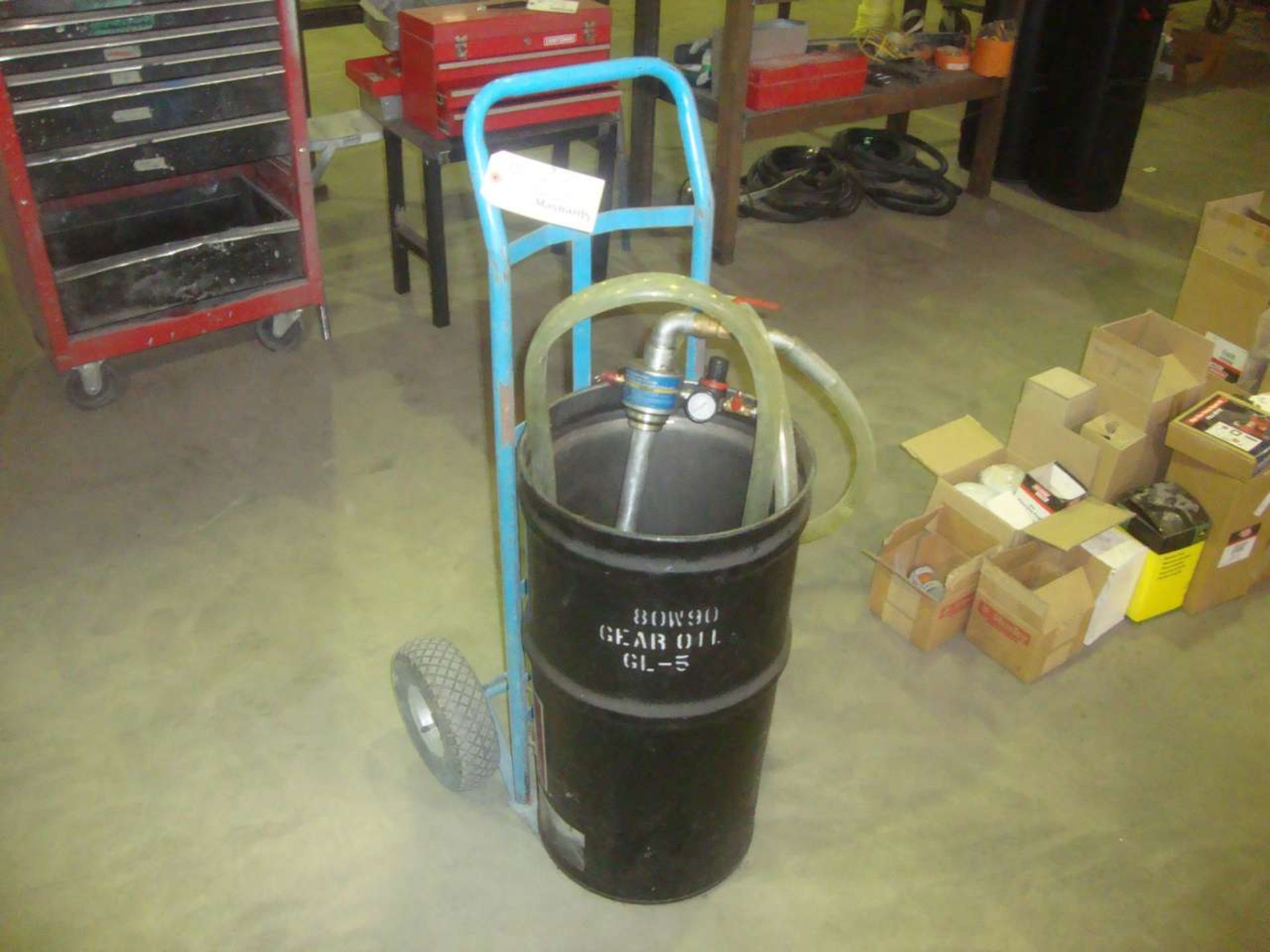 2-Wheel Dollie & Pneumatic Barrel Pump