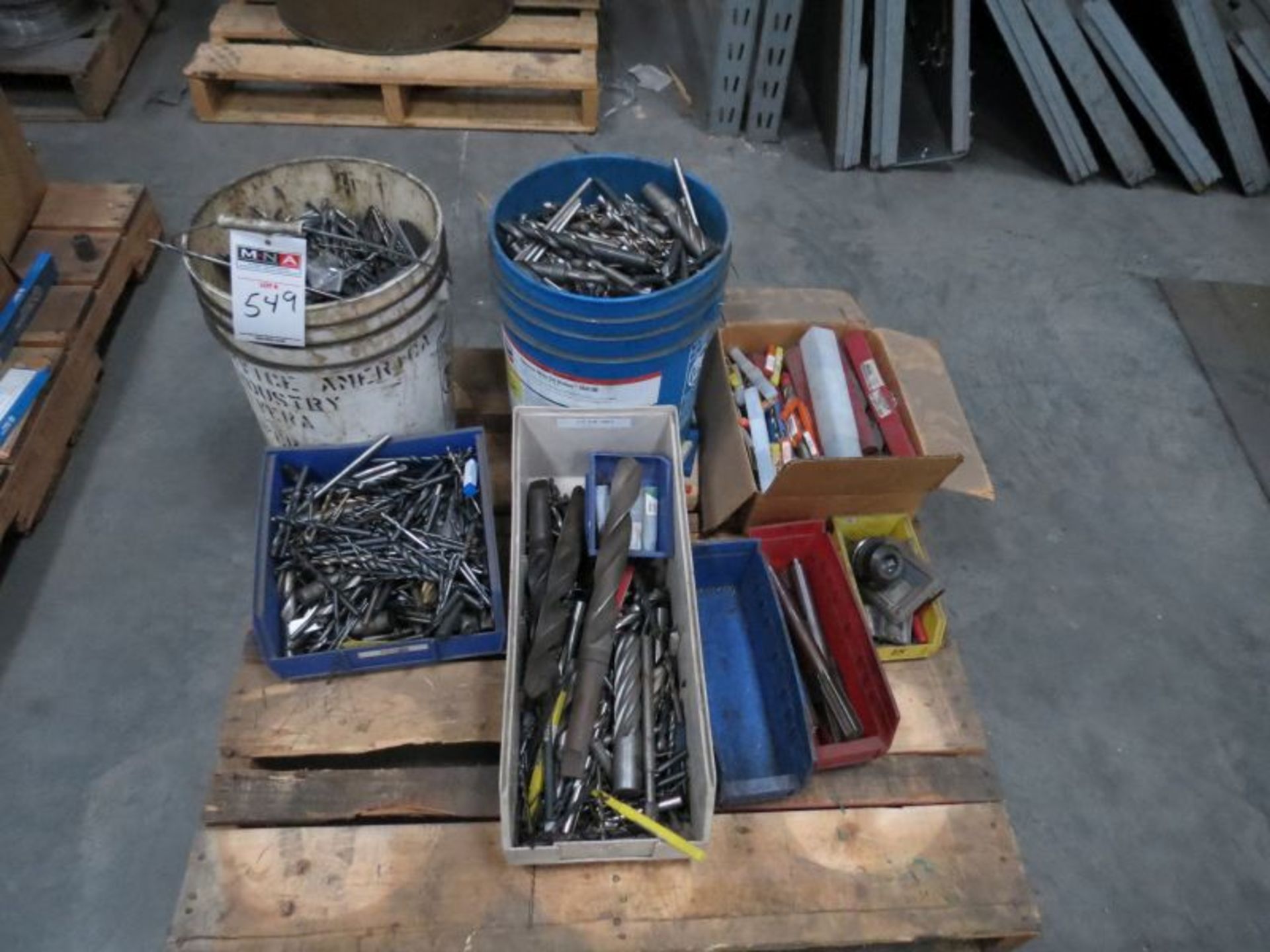 Assorted Wire, Pallet of Recycled Drills and Endmills