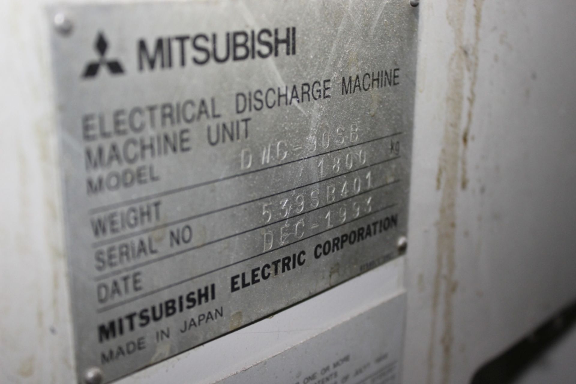 Mitsubishi DWC-90SB Wire EDM (Parts) - Image 4 of 4