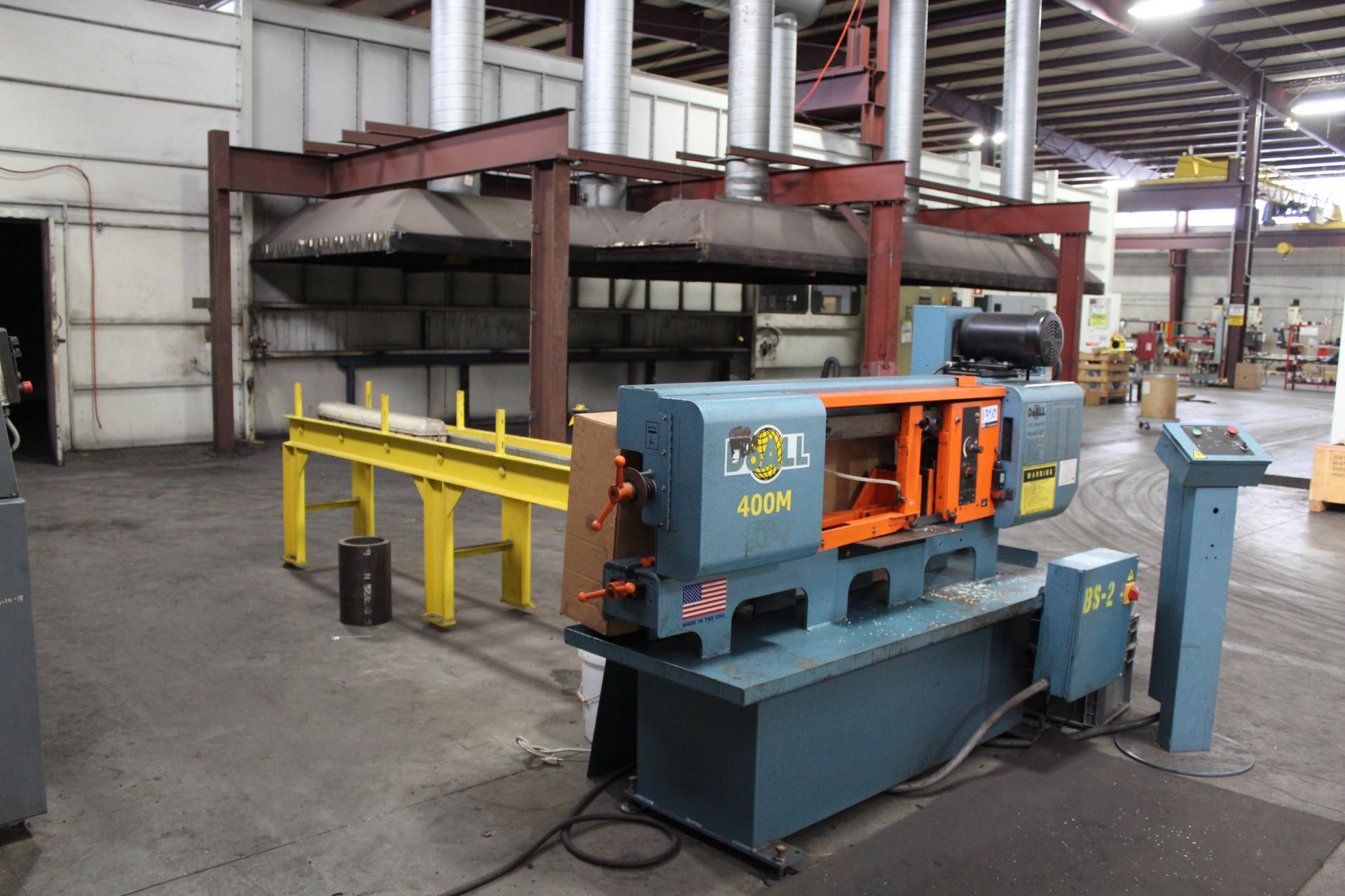 DoAll 400M Horizontal Band Saw, 9” x 16” capacity, infeed table, s/n 596-14485, New 2014 - Image 3 of 3