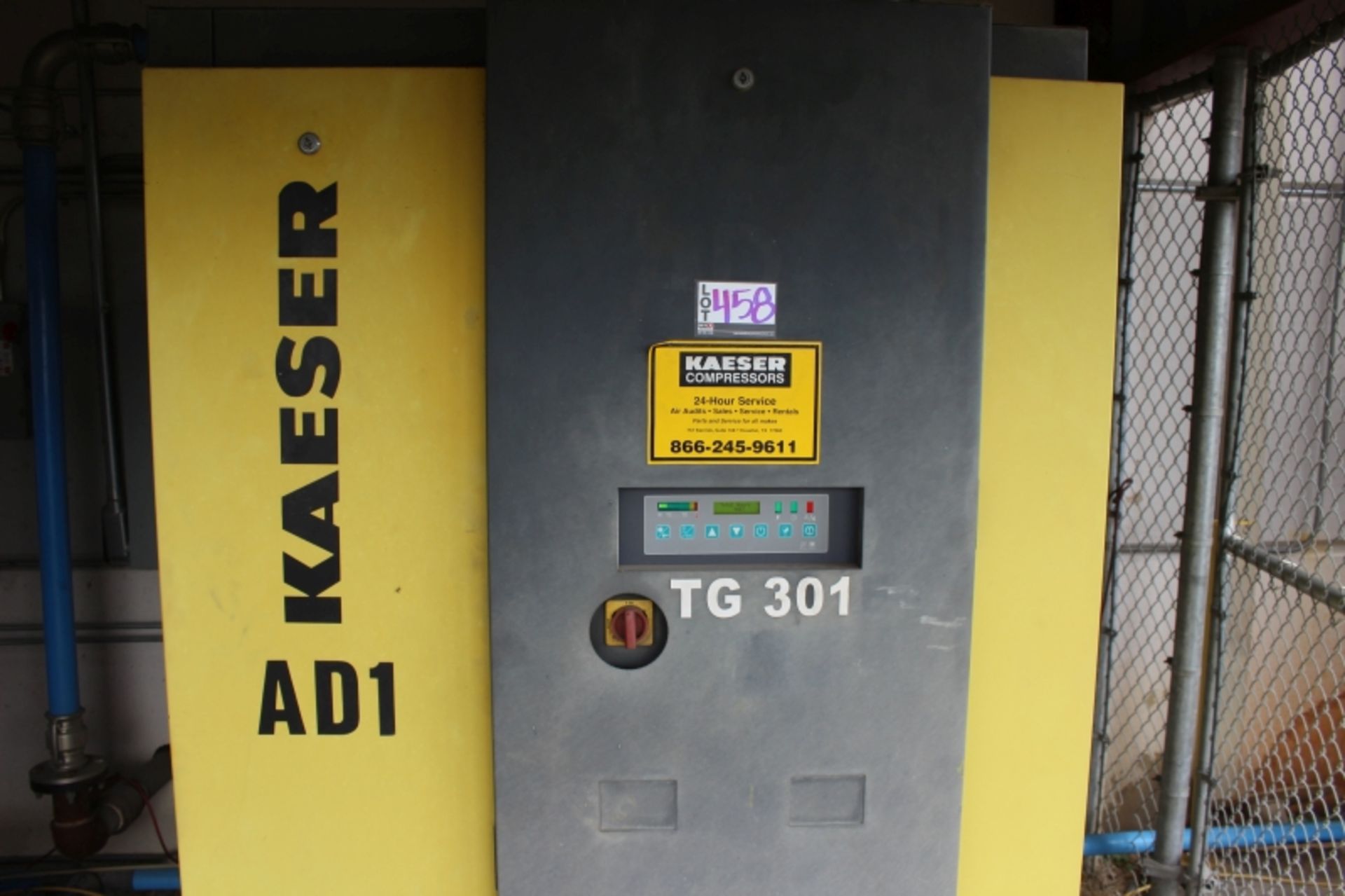 Kaeser TG301E Refrigerated Air Dryer, s/n RK0B110ABB4a2NK10079