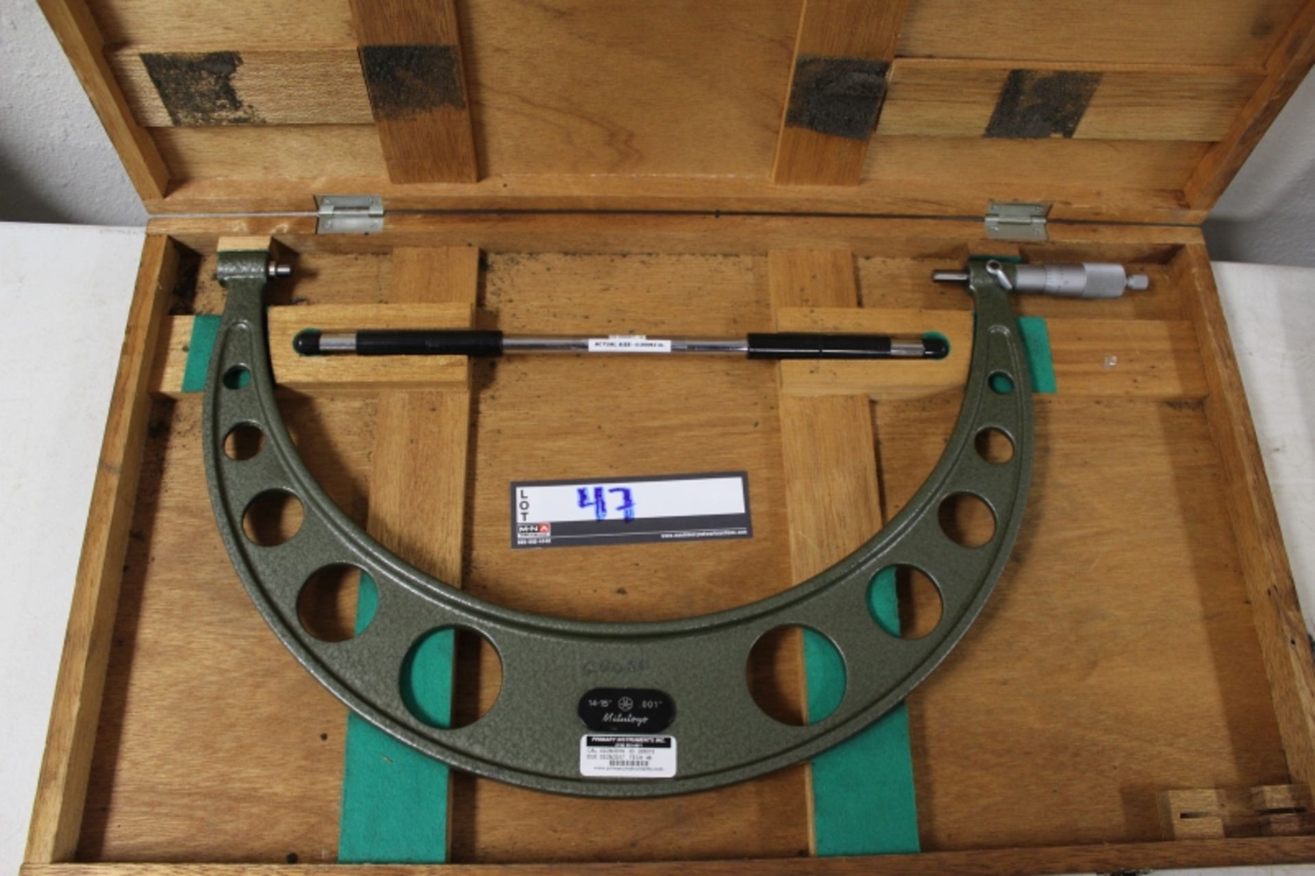 Mitutoyo 14"-15" Outside Micrometer