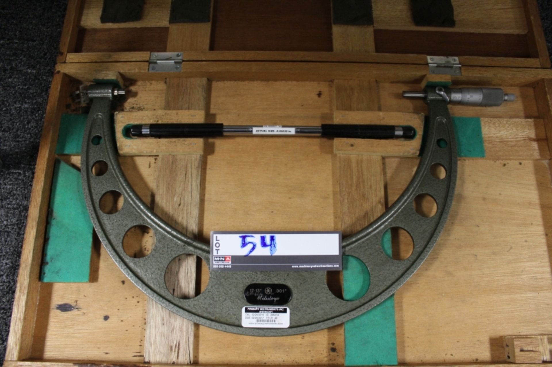 Mitutoyo 12"-13" Outside Micrometer