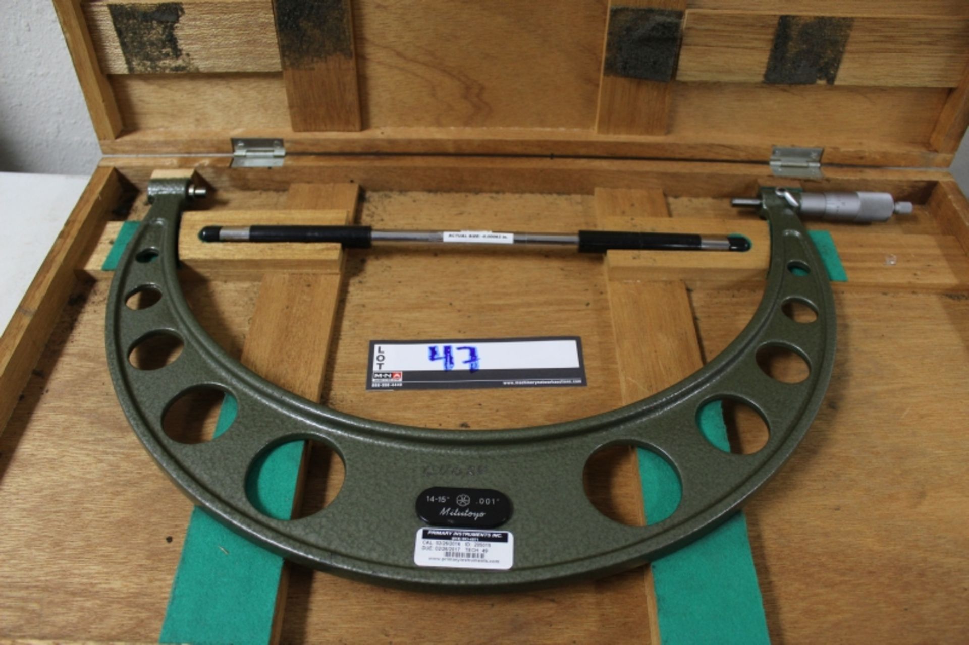 Mitutoyo 14"-15" Outside Micrometer - Image 2 of 3