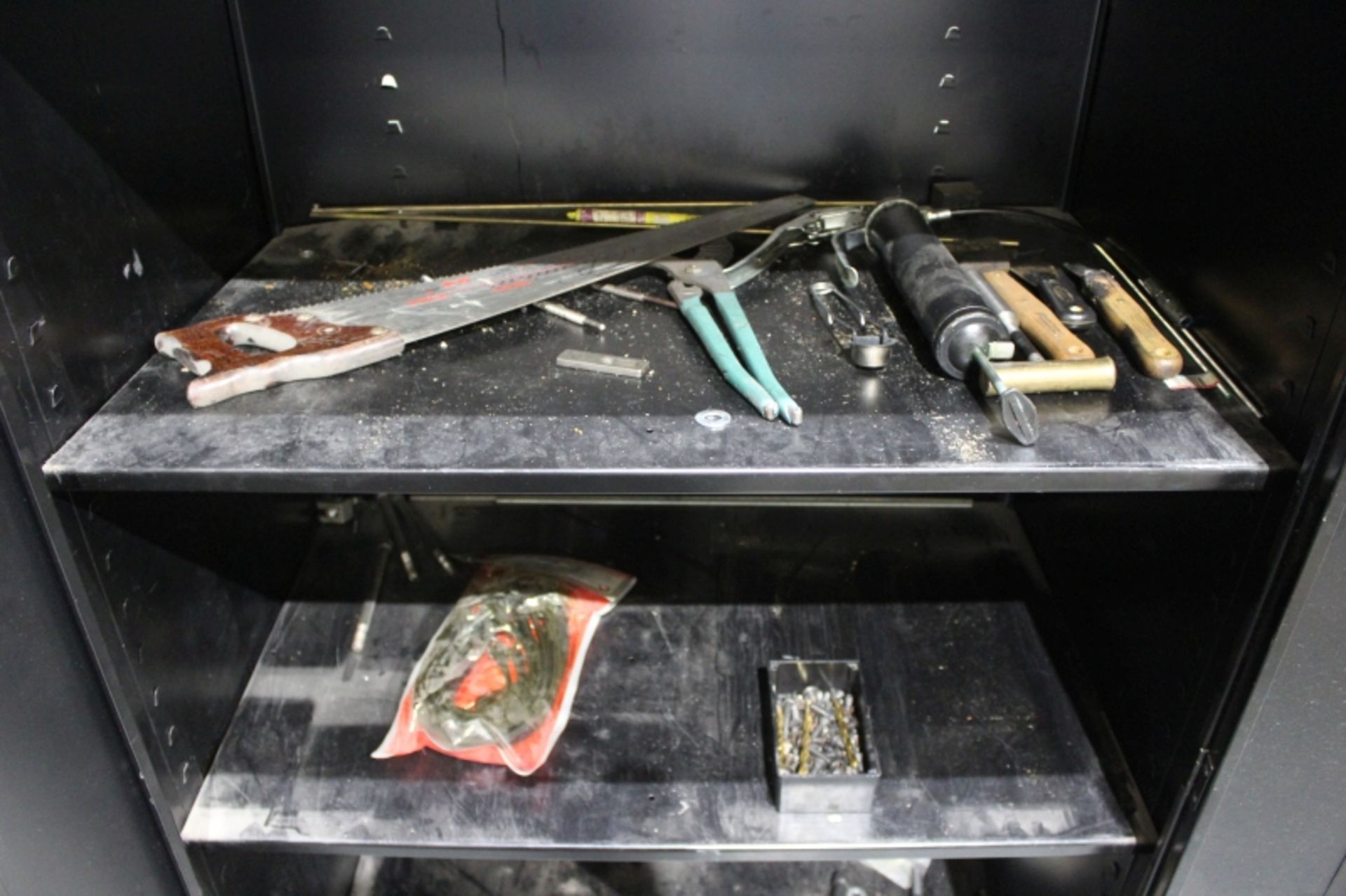 2 Door Cabinet with Assorted Hand Tools and Hardware - Image 3 of 3