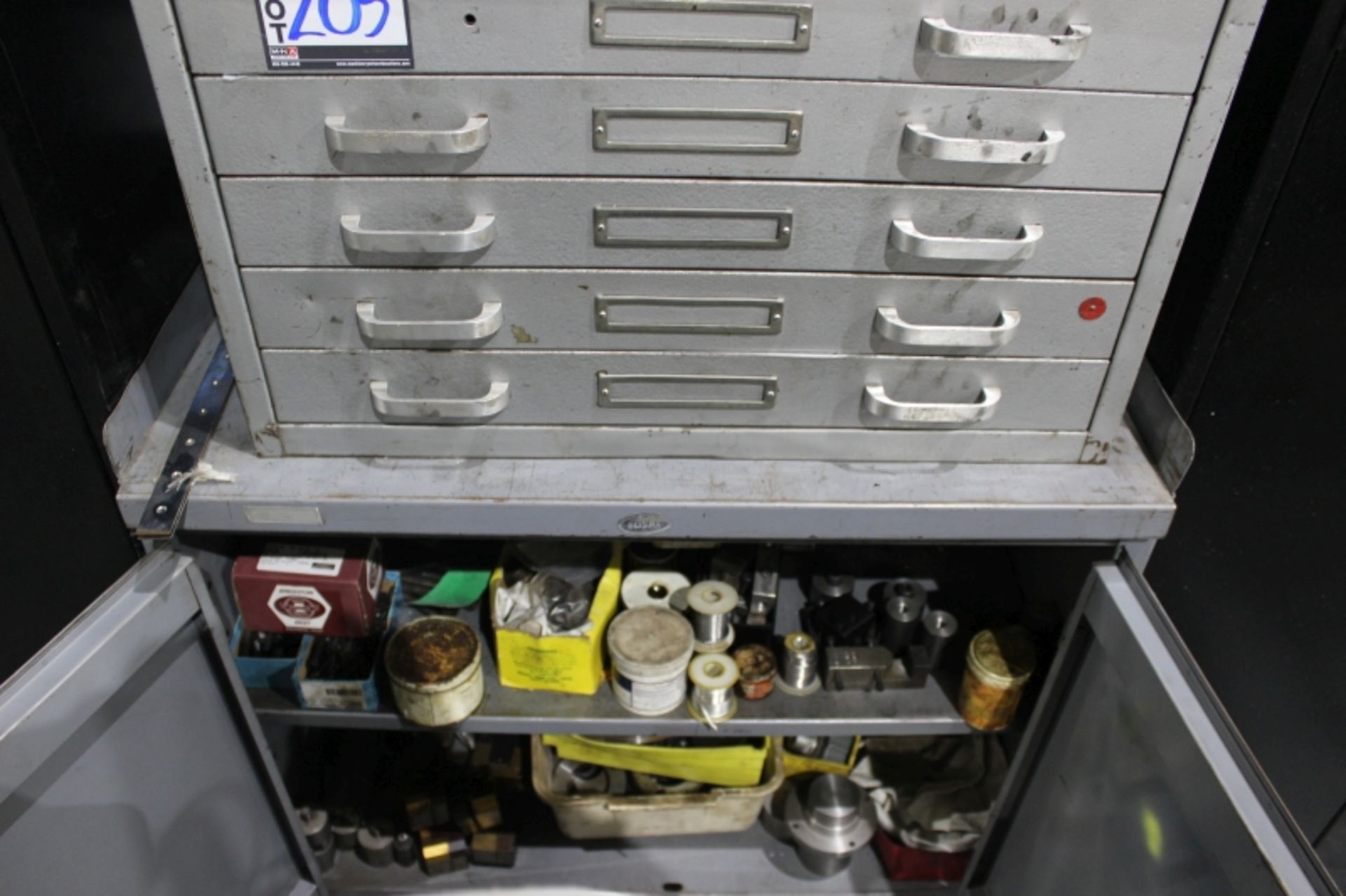 2 Door Cabinet with Assorted Hand Tools and Hardware - Image 8 of 8