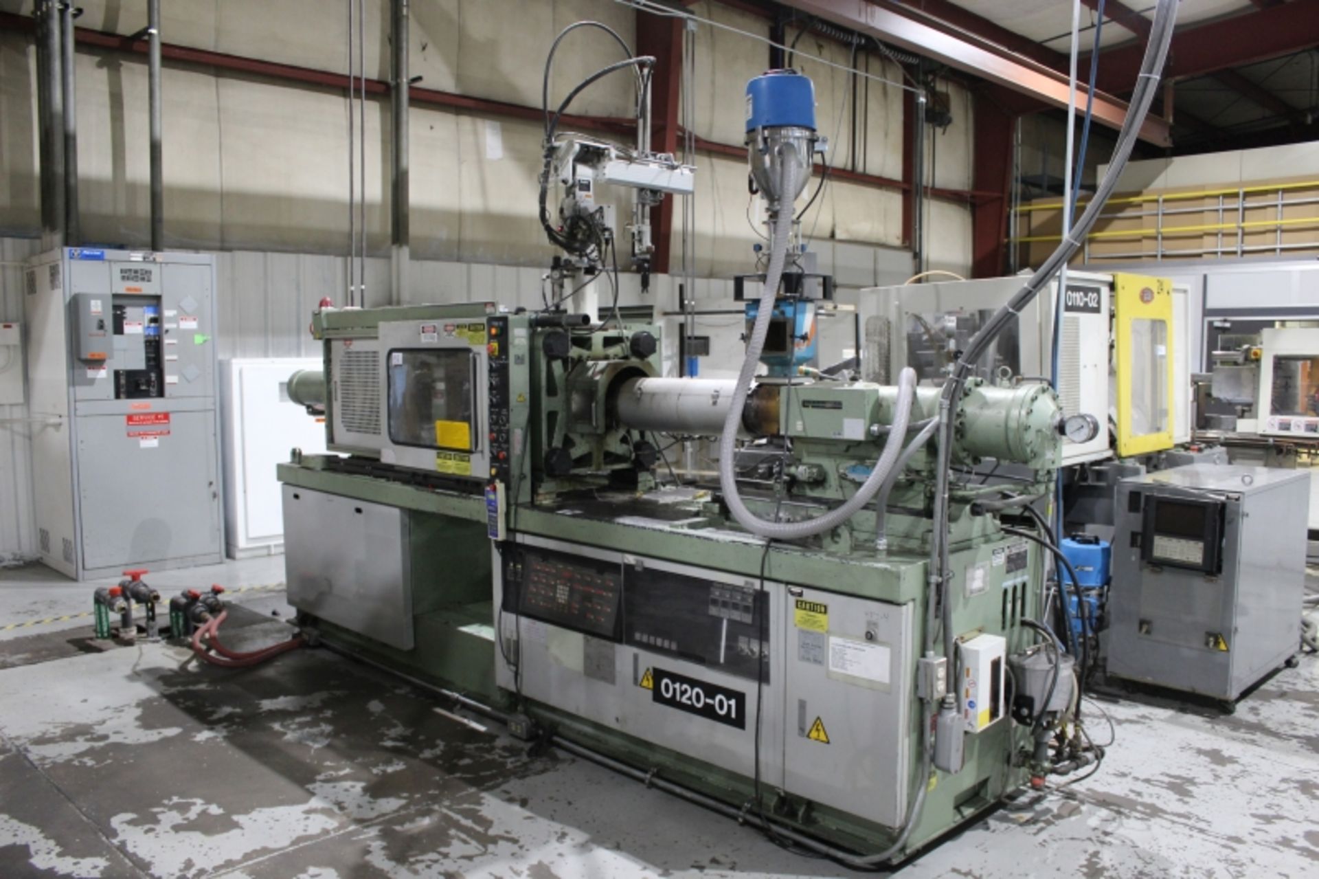 120 Ton 7.2 oz. Nissei FS120S18ASE Injection Molding machine, w/ NC8000F control, S/N S12K126, New - Image 2 of 7