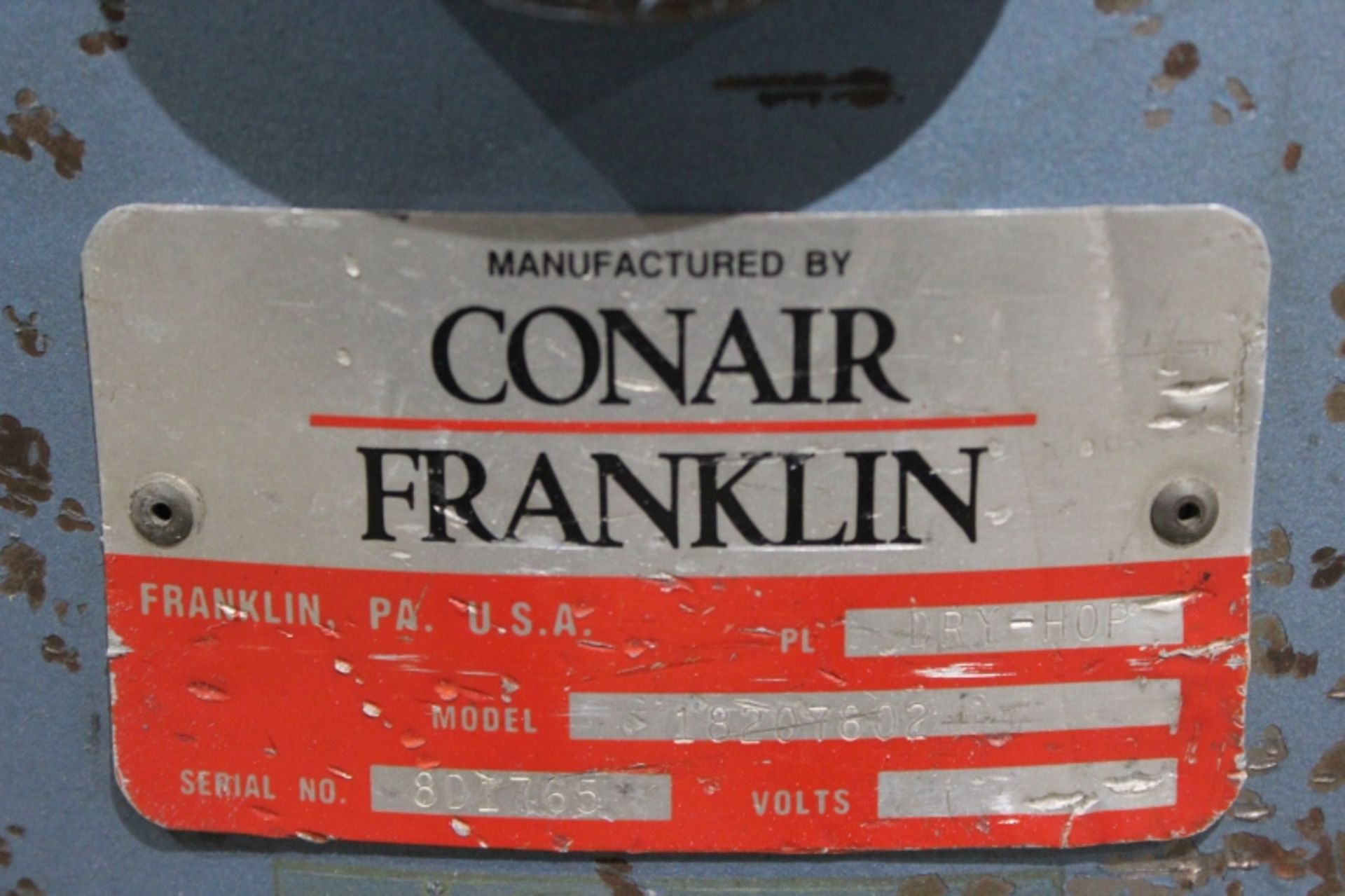 Conair Franklin 18207802 Dry Hopper, S/N 801765 - Image 4 of 4