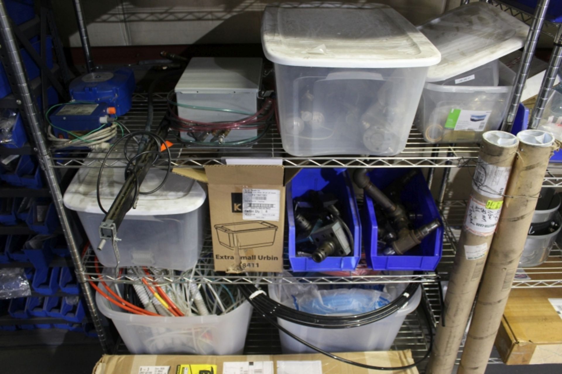 2 Racks of Assorted Heatbands, Assorted Electrical Hardware, and Misc Hoses - Image 7 of 9