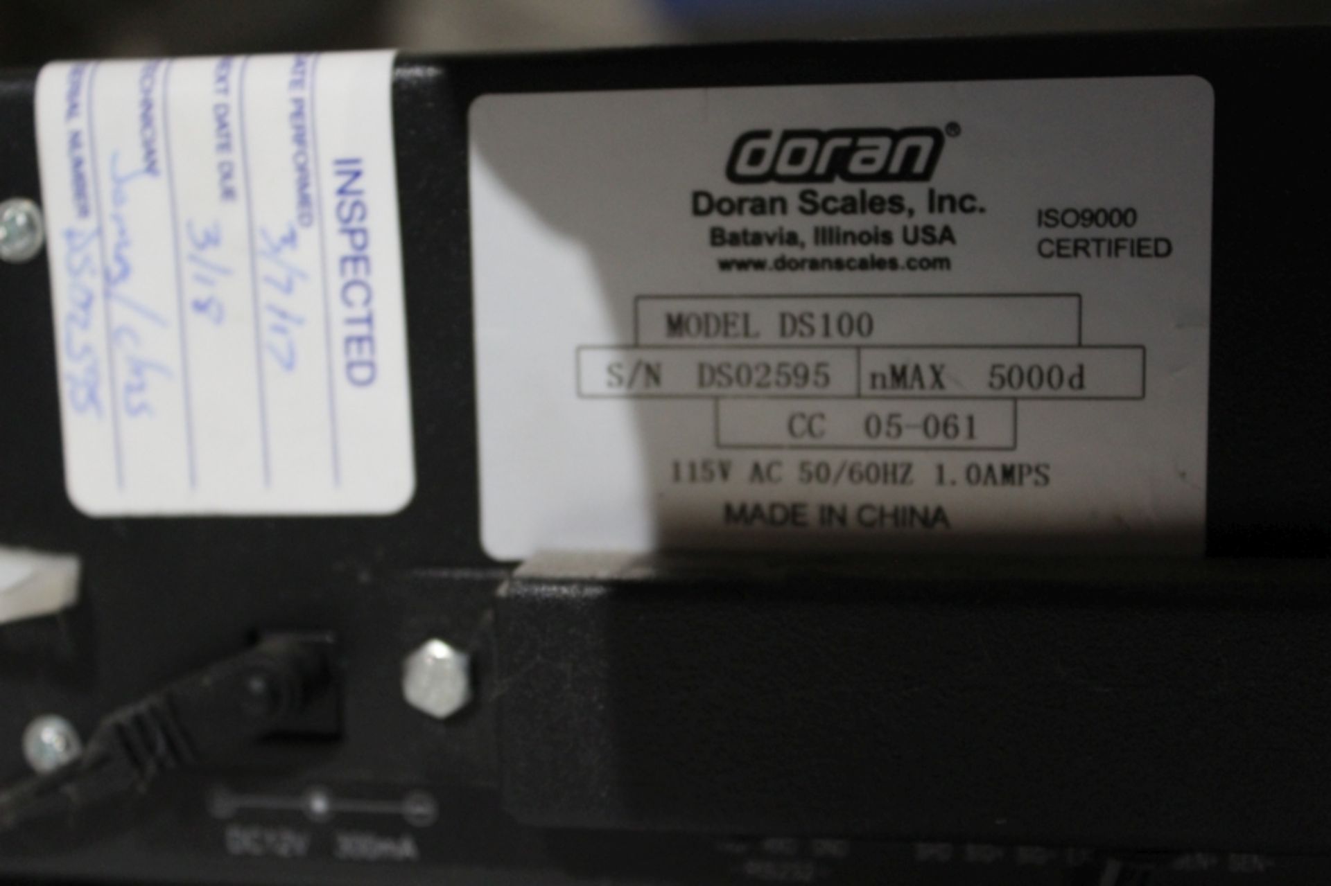 Doran DS100 Floor Scale, S/N DS02595 - Image 4 of 4