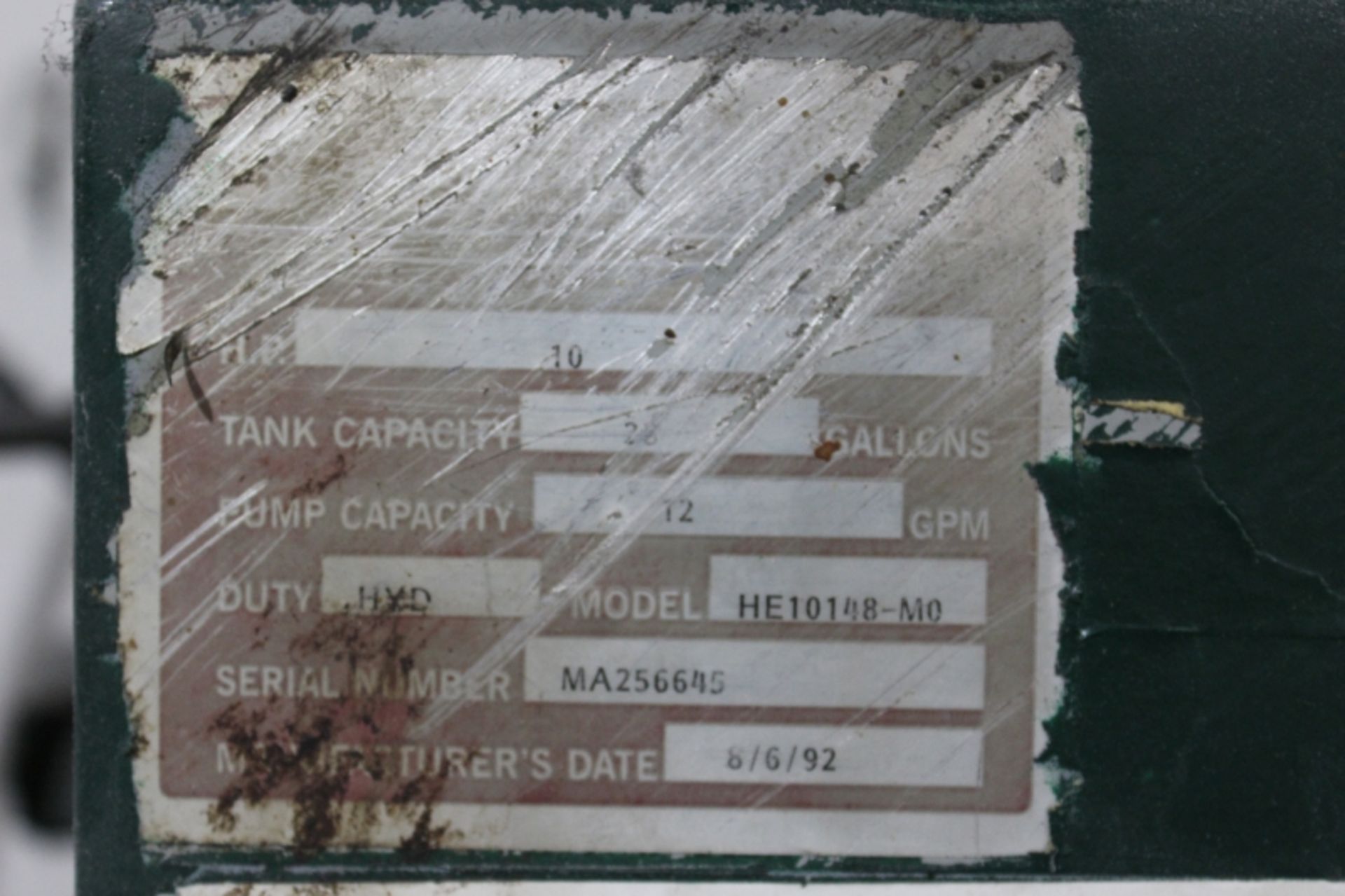 Cardboard Compactor, 10Hp, 28 Gallon, S/N MA256645, New 1992 - Image 4 of 4