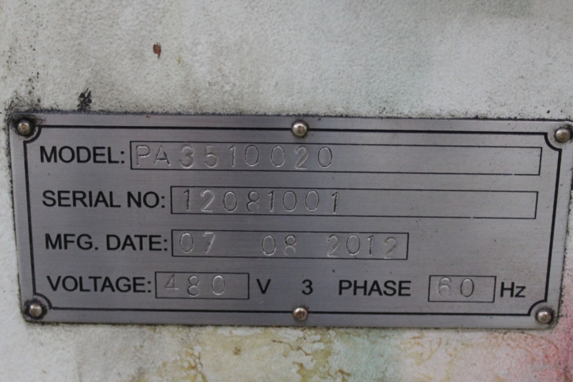 35” x 100” Eisen PA3510020 Hollow Spindle Engine Lathe, 10” spindle bore, front & rear chucks, DRO - Image 6 of 6