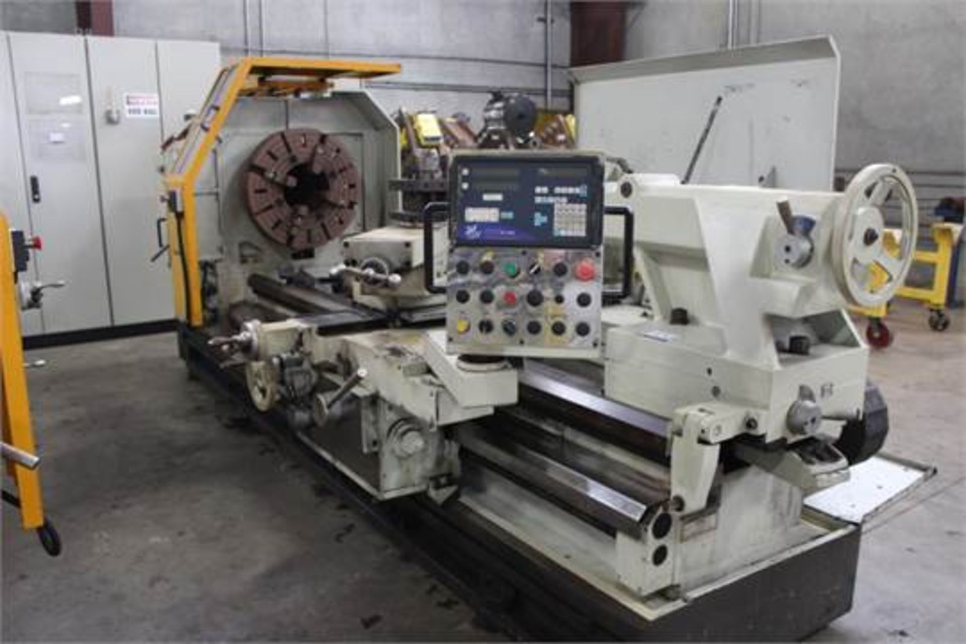 35” x 100” Eisen PA3510020 Hollow Spindle Engine Lathe, 10” spindle bore, 4 jaw chuck, DRO - Image 2 of 5