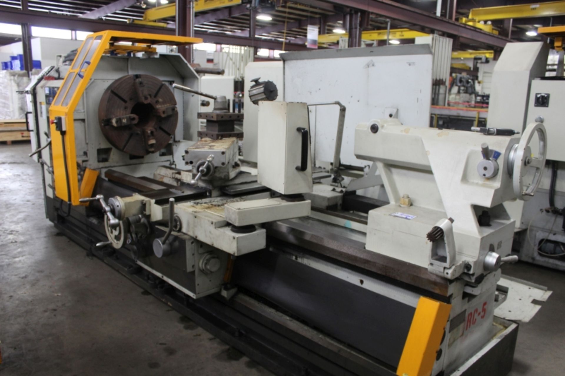 35” x 100” Eisen PA3510020 Hollow Spindle Engine Lathe, 10” spindle bore, front & rear chucks, DRO - Image 2 of 6