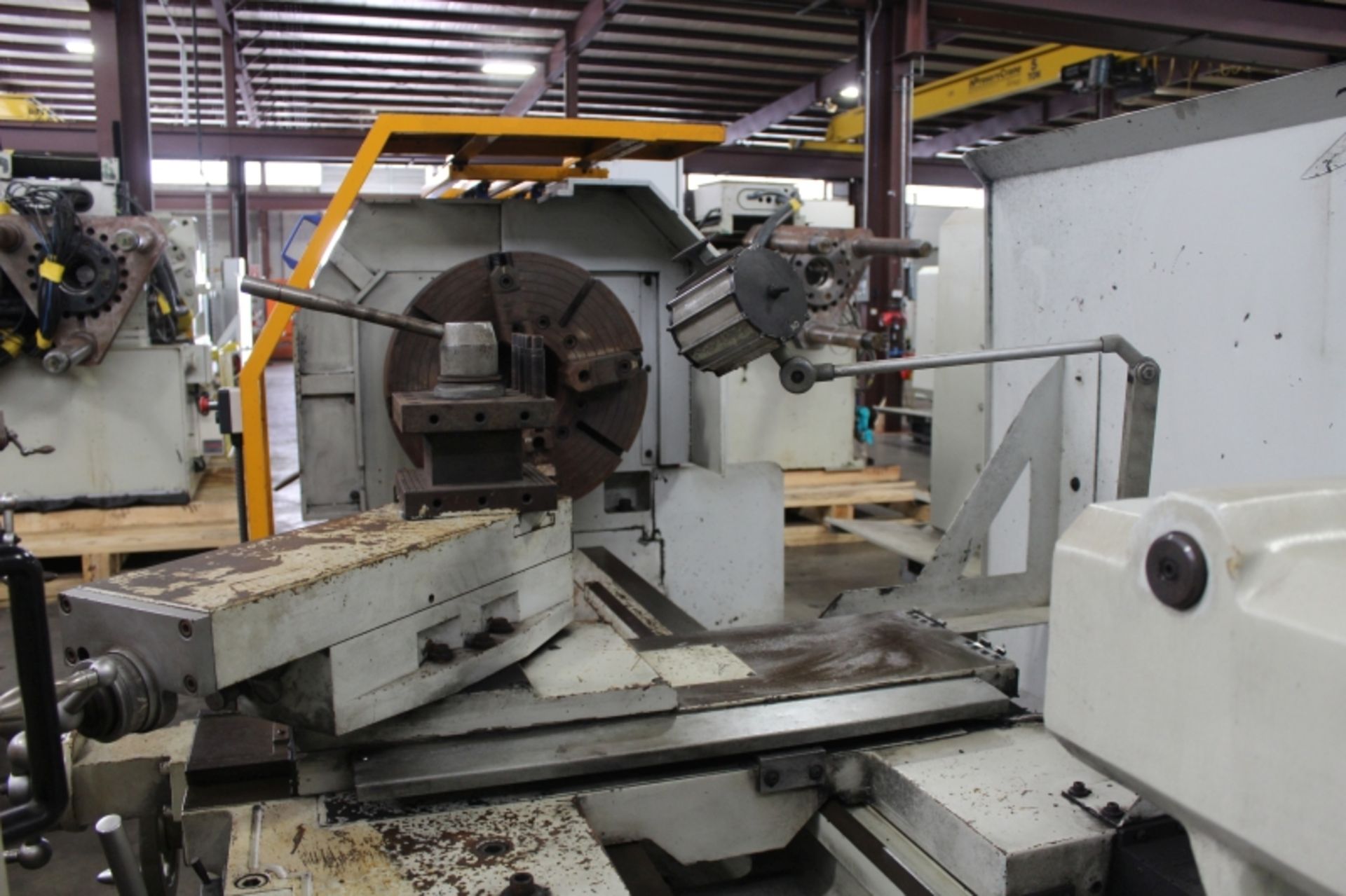 35” x 100” Eisen PA3510020 Hollow Spindle Engine Lathe, 10” spindle bore, front & rear chucks, DRO - Image 3 of 6