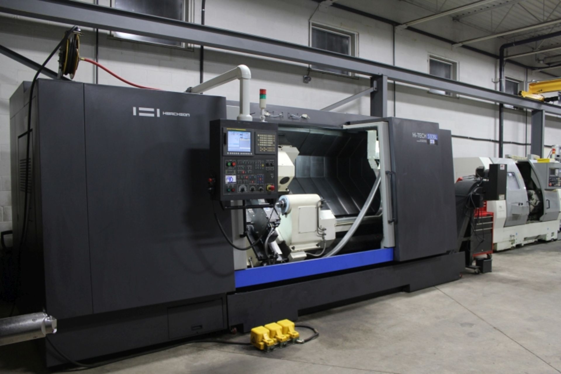 Hwacheon Hi-Tech 550BL Fanuc 0i-TD, 31.5” Sw, 4.6” bar cap, 23.2” x 83” max turn diam x length, 1800 - Image 10 of 15