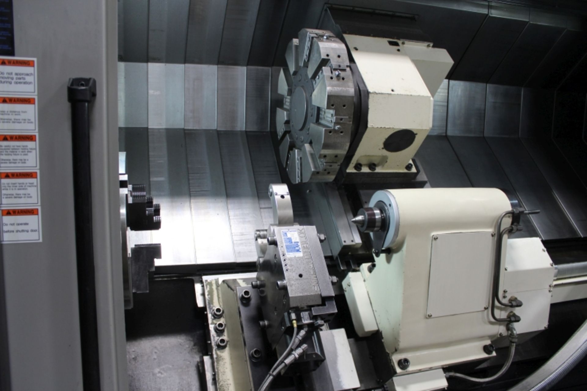 Hwacheon Hi-Tech 550BL Fanuc 0i-TD, 31.5” Sw, 4.6” bar cap, 23.2” x 83” max turn diam x length, 1800 - Image 14 of 15