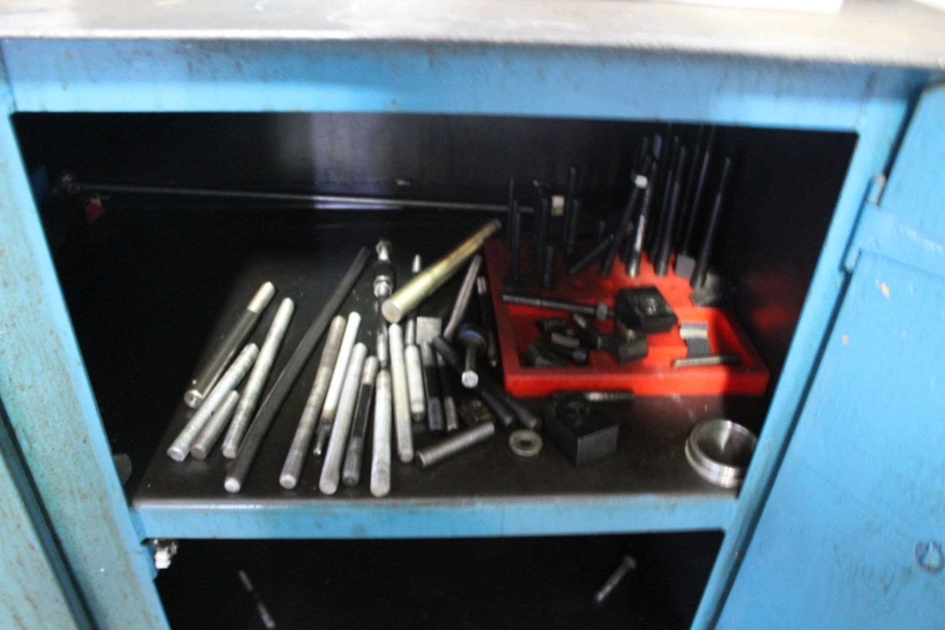 Work Bench with Content, Assorted Drills, Taps, Sleeves Magnets, & Hardware - Image 7 of 7