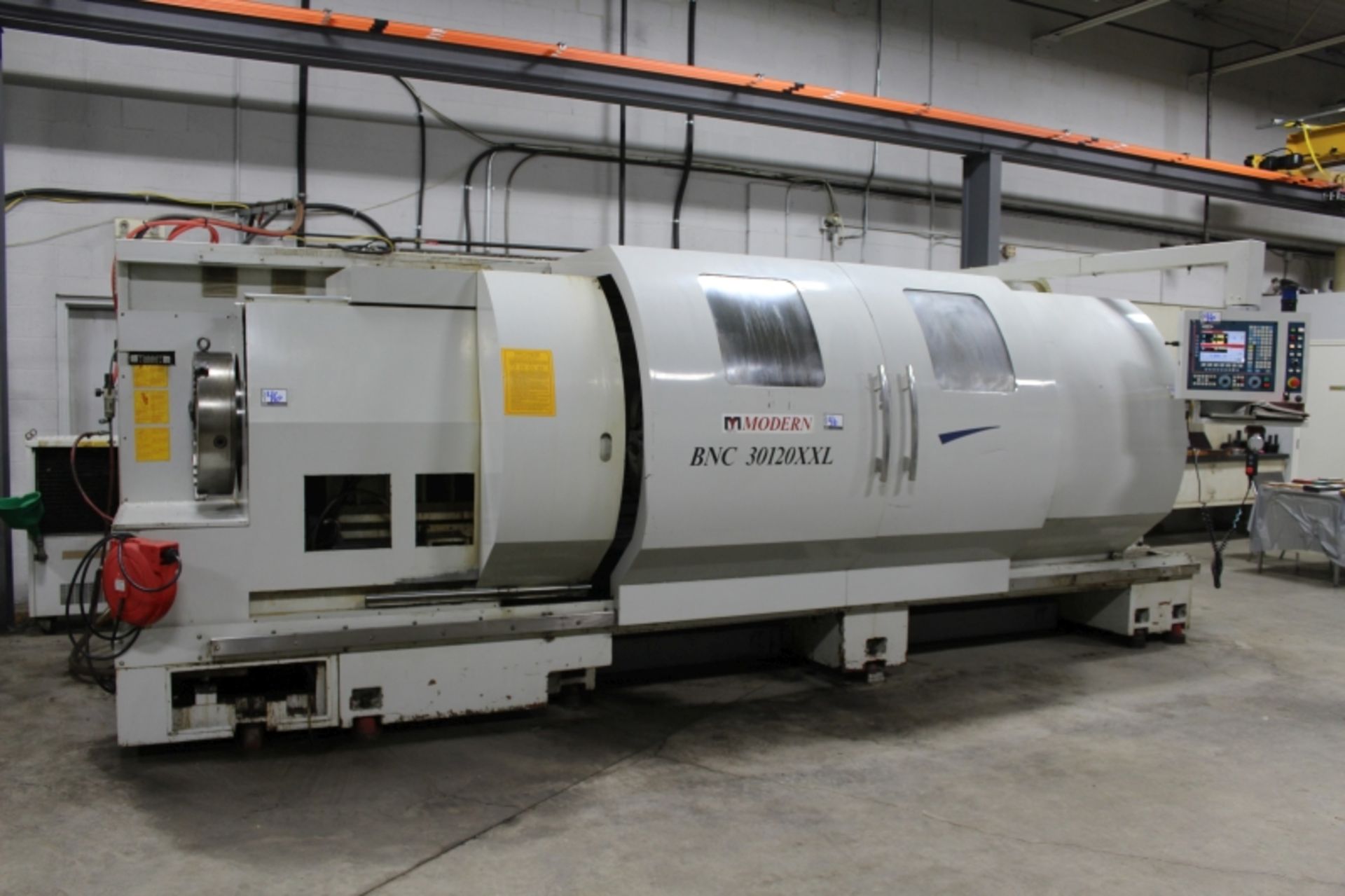 Modern BNC 30120XXL, Fagor control, 10” spindle bore, 30” Sw, 120” CC, 16.5” Sw. over cross slide, - Image 6 of 19