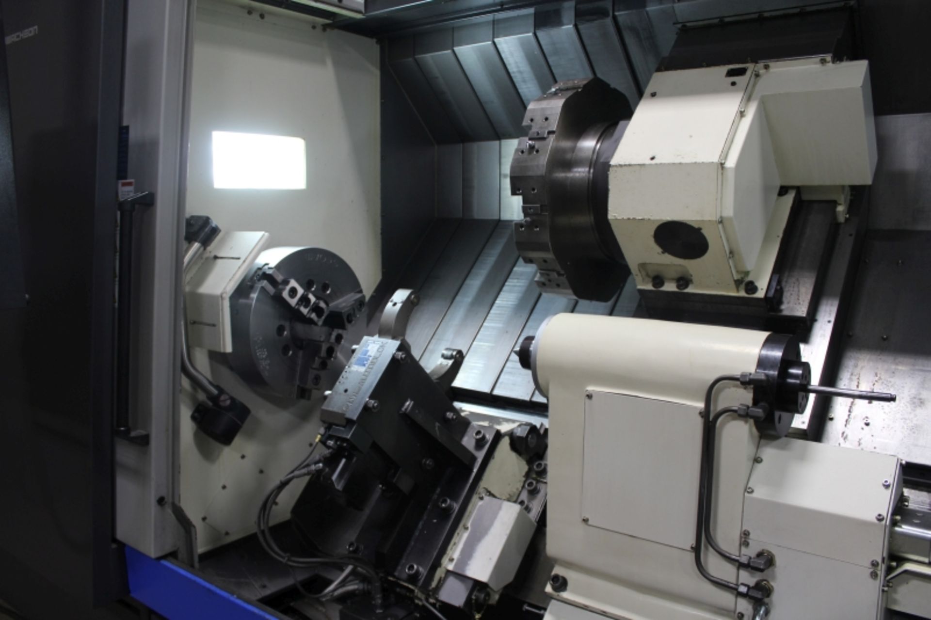 Hwacheon Hi-Tech 550BL Fanuc 0i-TD, 31.5” Sw, 4.6” bar cap, 23.2” x 83” max turn diam x length, 1800 - Image 13 of 15