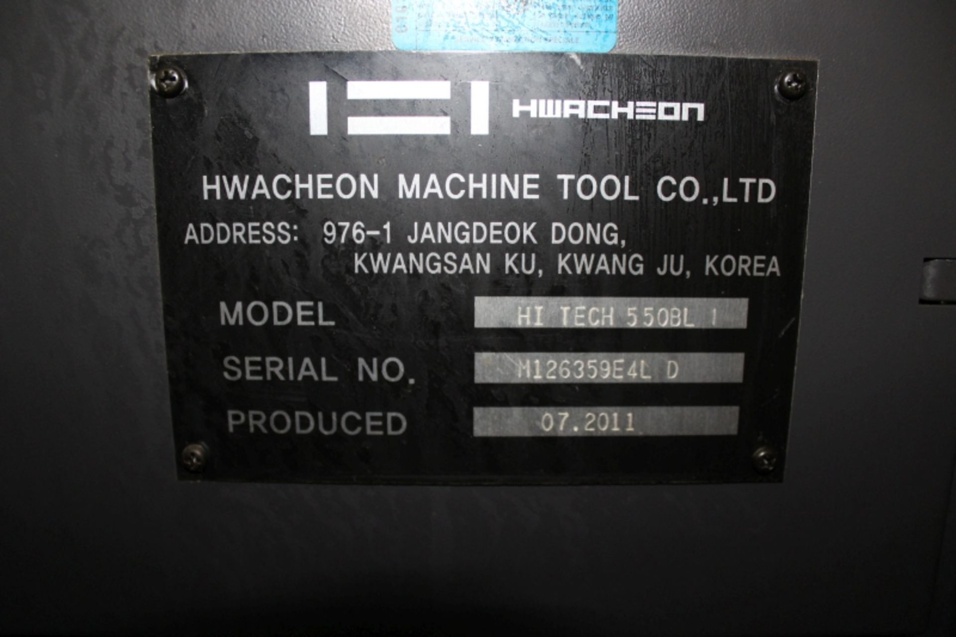 Hwacheon Hi-Tech 550BL Fanuc 0i-TD, 31.5” Sw, 4.6” bar cap, 23.2” x 83” max turn diam x length, 1800 - Image 15 of 15