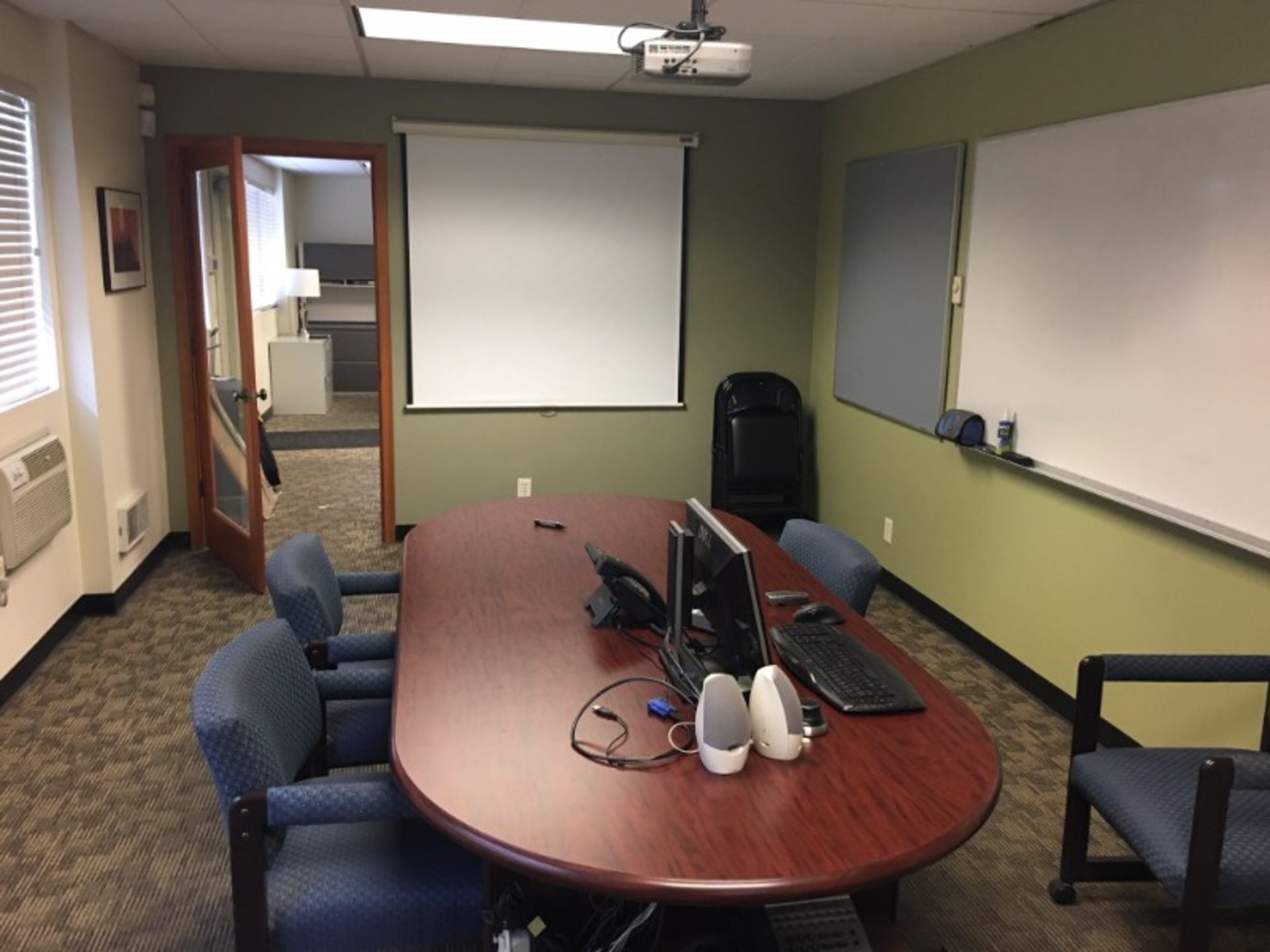 Room Content, Conference Table with Chairs & Projector - Image 9 of 9