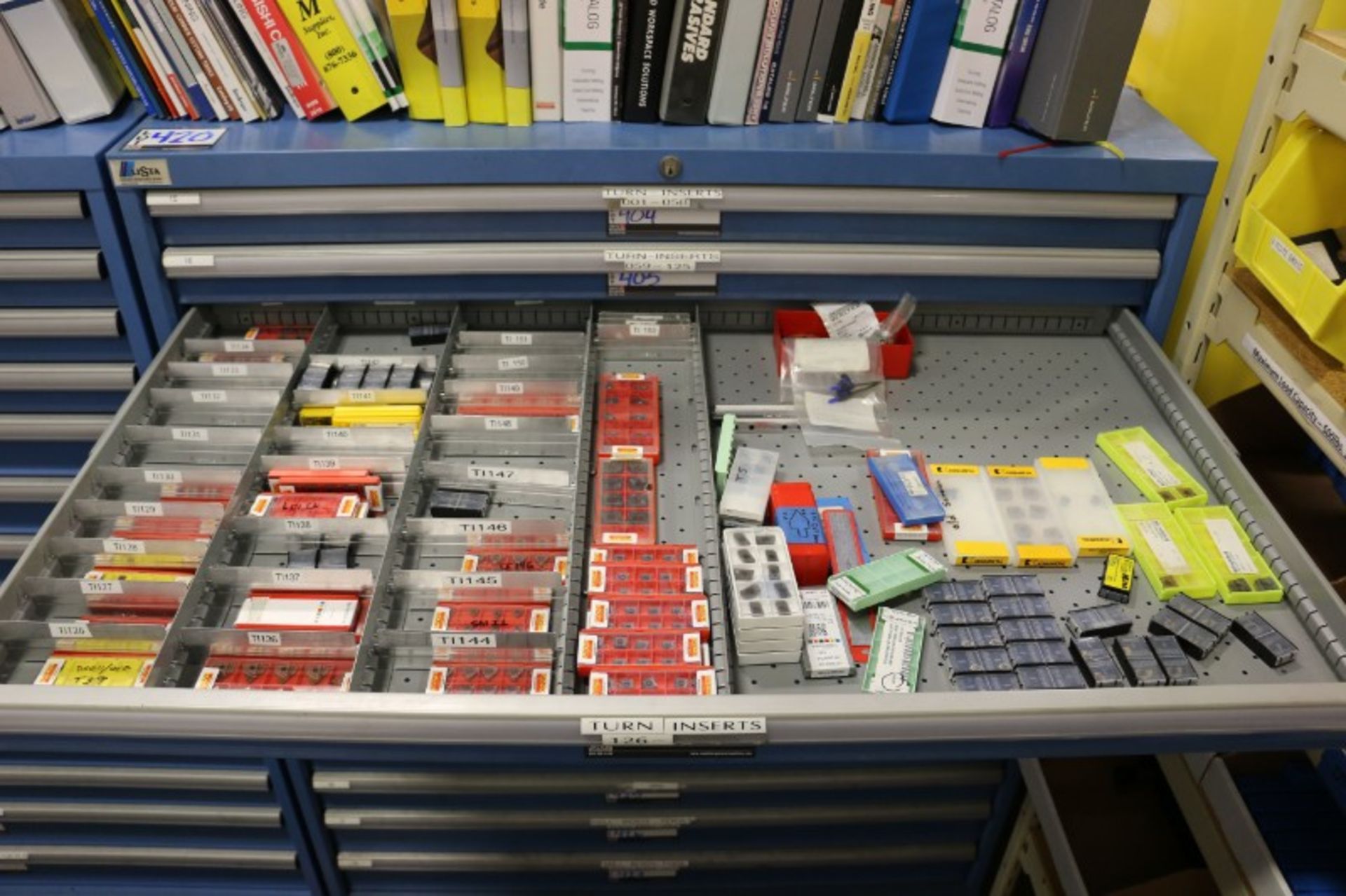 Drawer with Assorted Carbide Inserts
