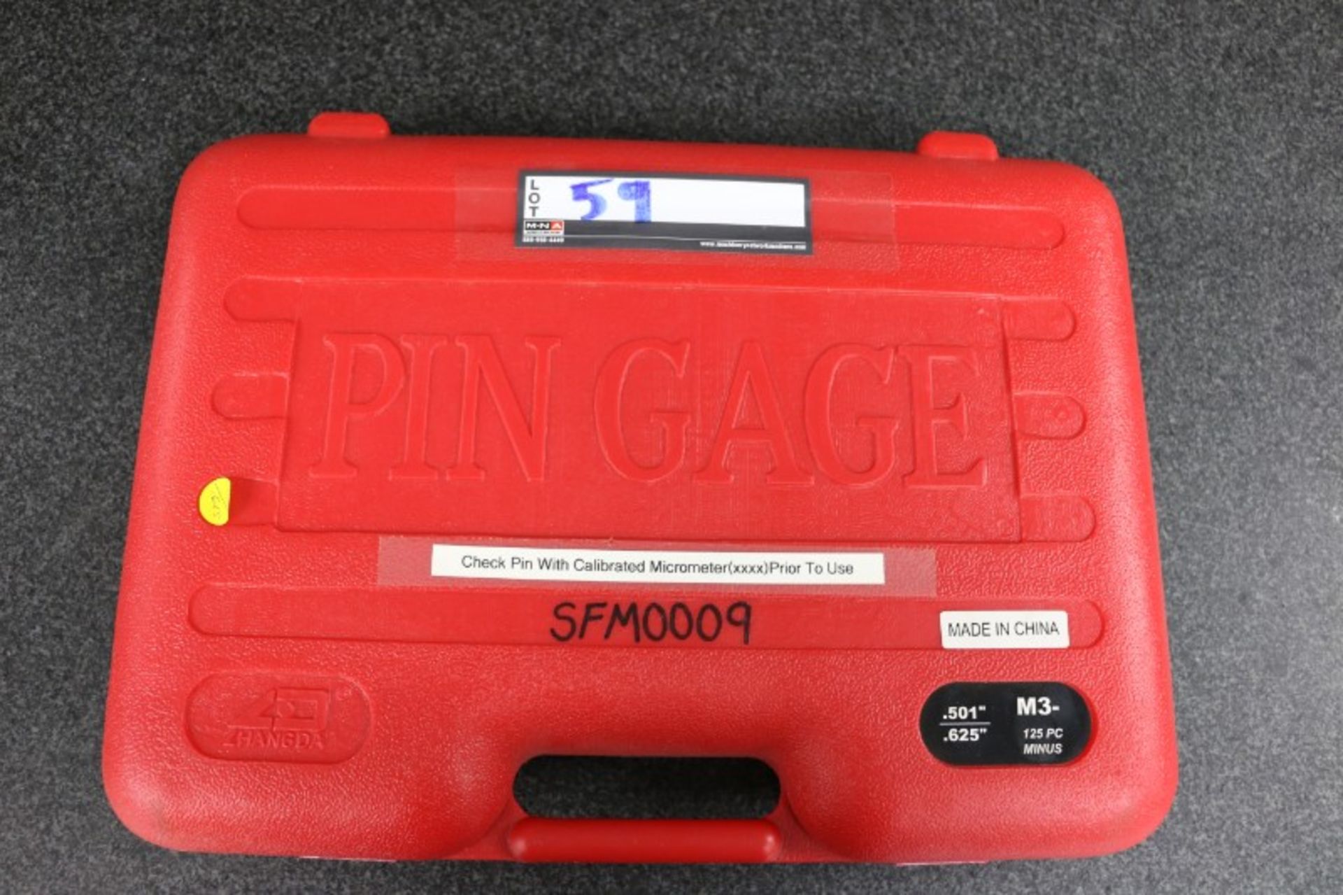 Zhangda Pin Gage Set .501" - .625" - Image 4 of 4