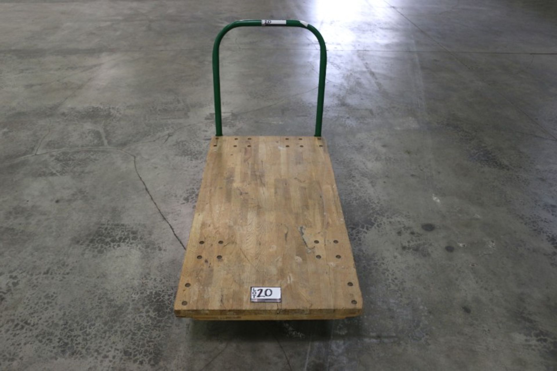 Wooden puch cart, 24" x 48"