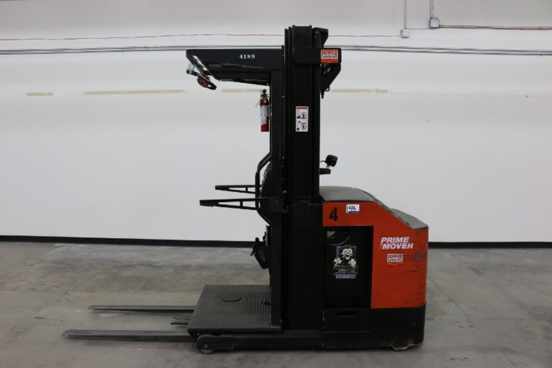 BT Prime Mover OPX30 Order Picker, electric, 3000lb capacity, s/n OPX3033086001, with battery &