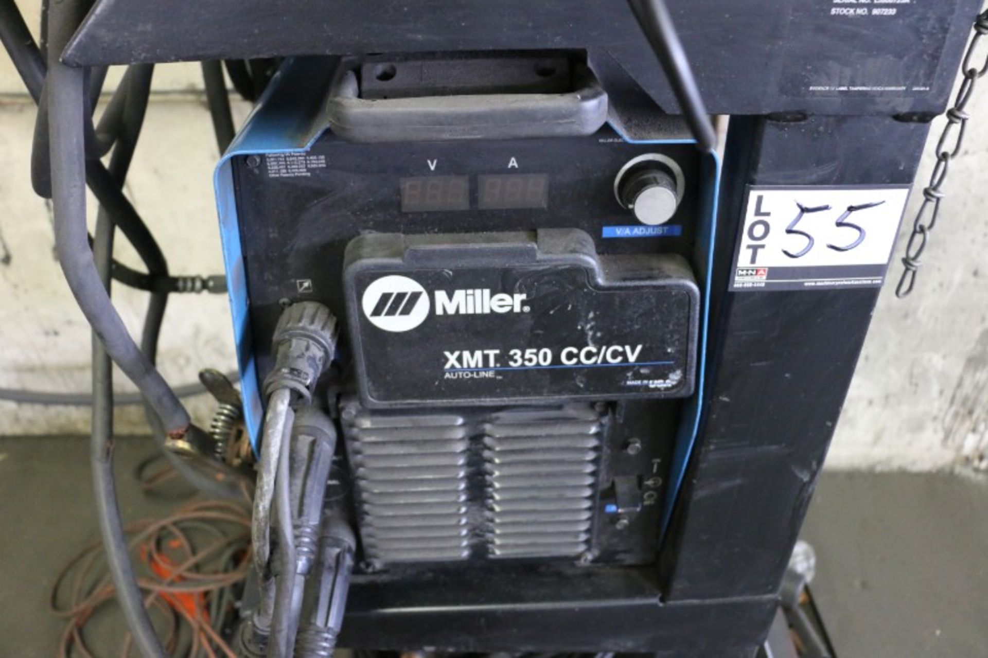 Miller XMT 350 CC/CV Multi Process Inverter S/N LJ500650A with Miller 22A Wire Feeder S/N - Image 5 of 10