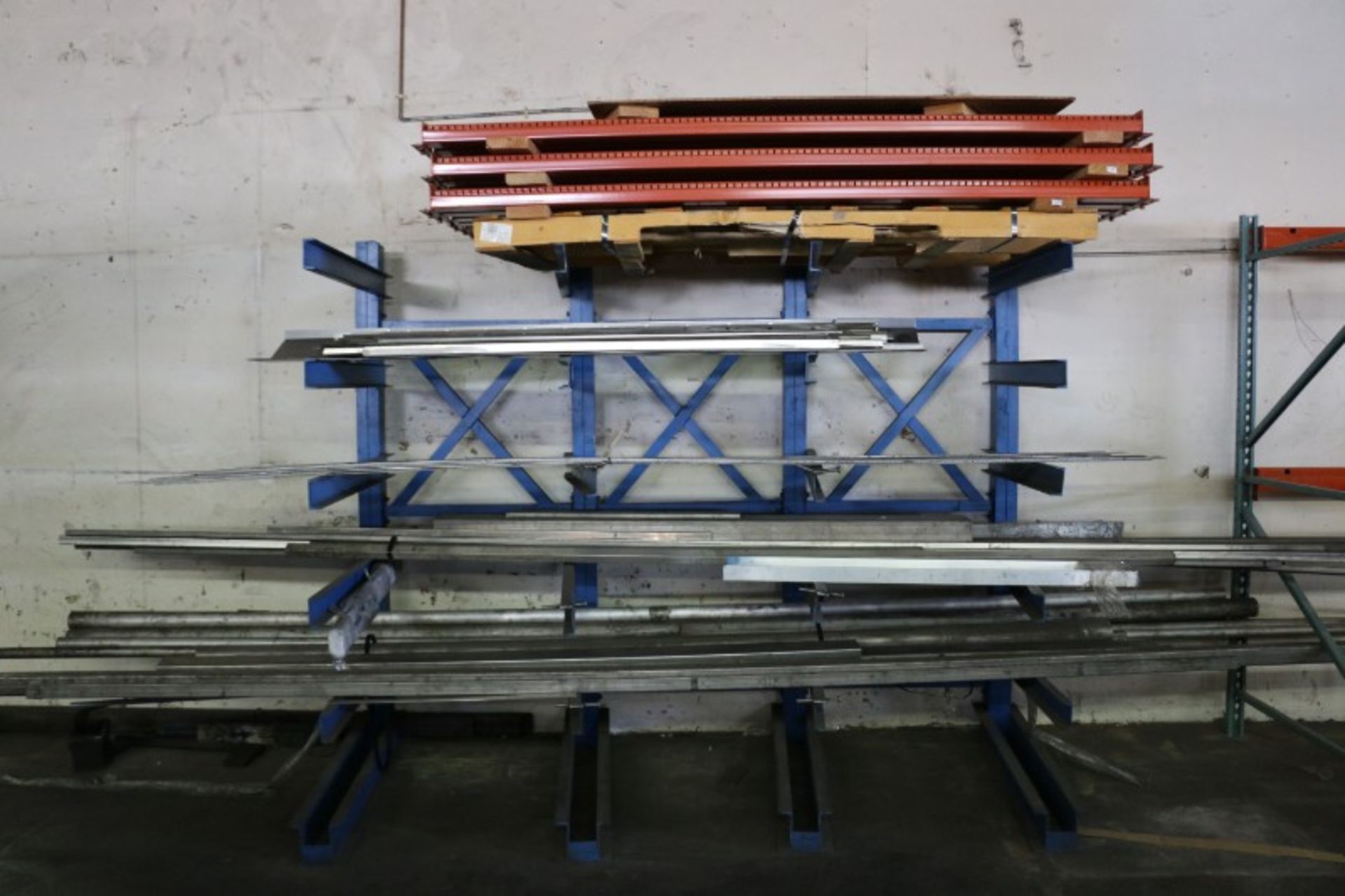 Rack with Assorted Metal (No Pallet Racking Beams)