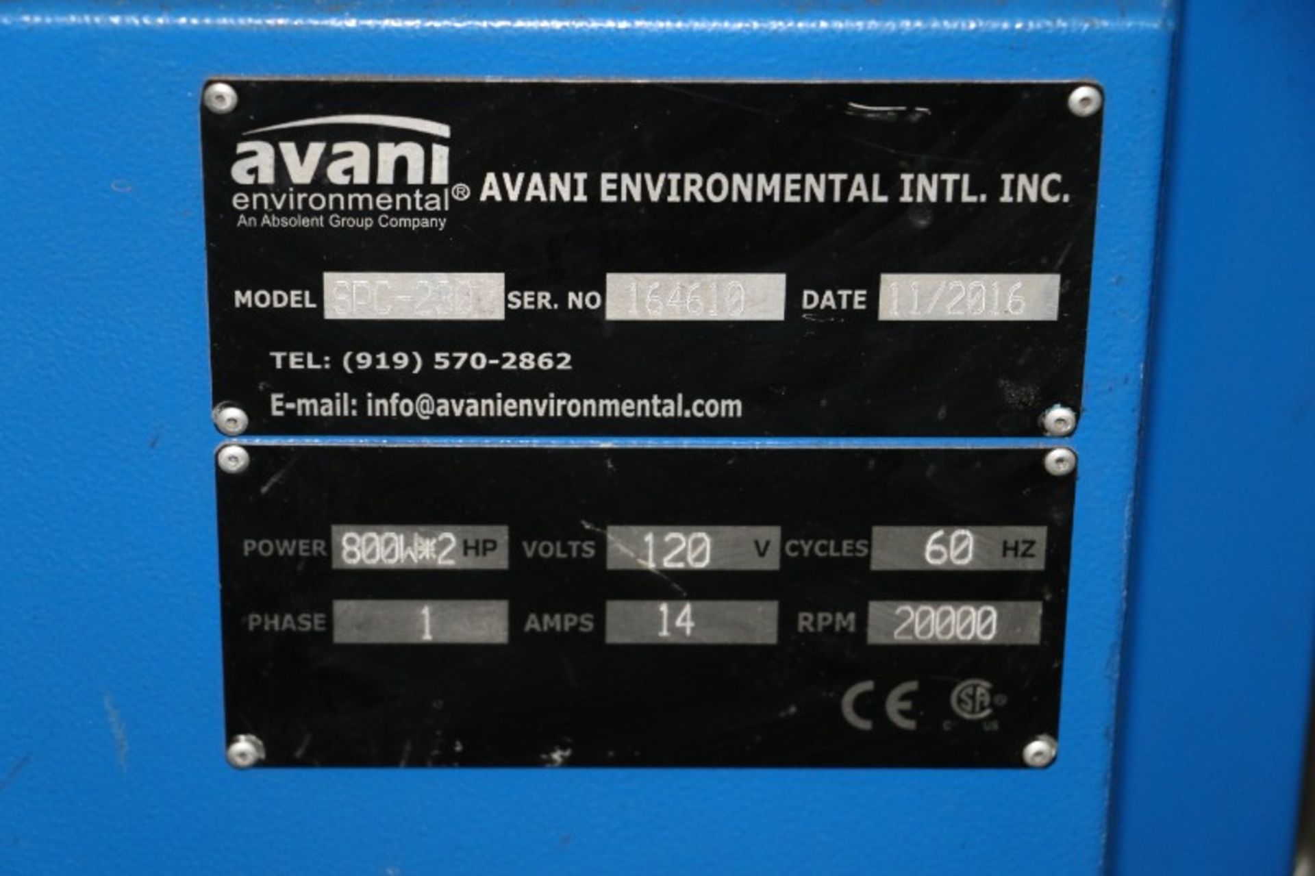 2016, Avani Enviormental SPC-230 Handheld Portable Filtration Unit S/N 164610 - Image 4 of 4