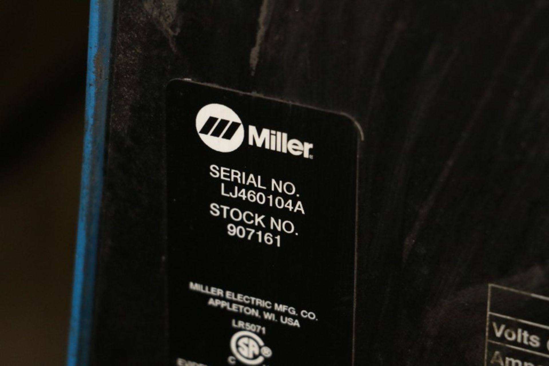 Miller XMT 350 CC/CV Multi Process Inverter S/N LJ460104A with Miller 22A Wire Feeder S/N LJ440445U - Image 4 of 5