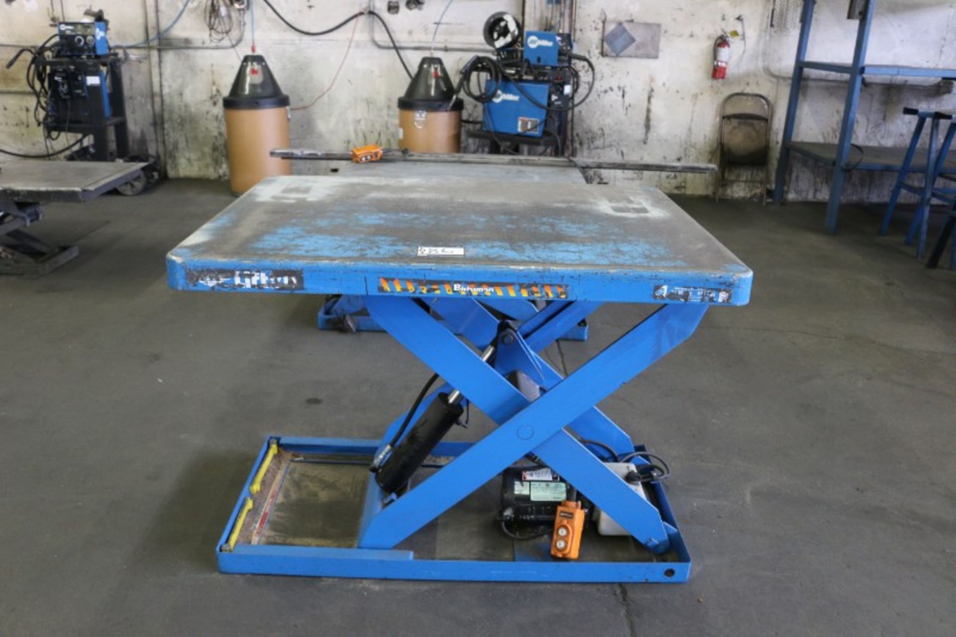 2017, Bishamon Lift2K 2,000lb Cap Scissor Lift Table S/N 1707354