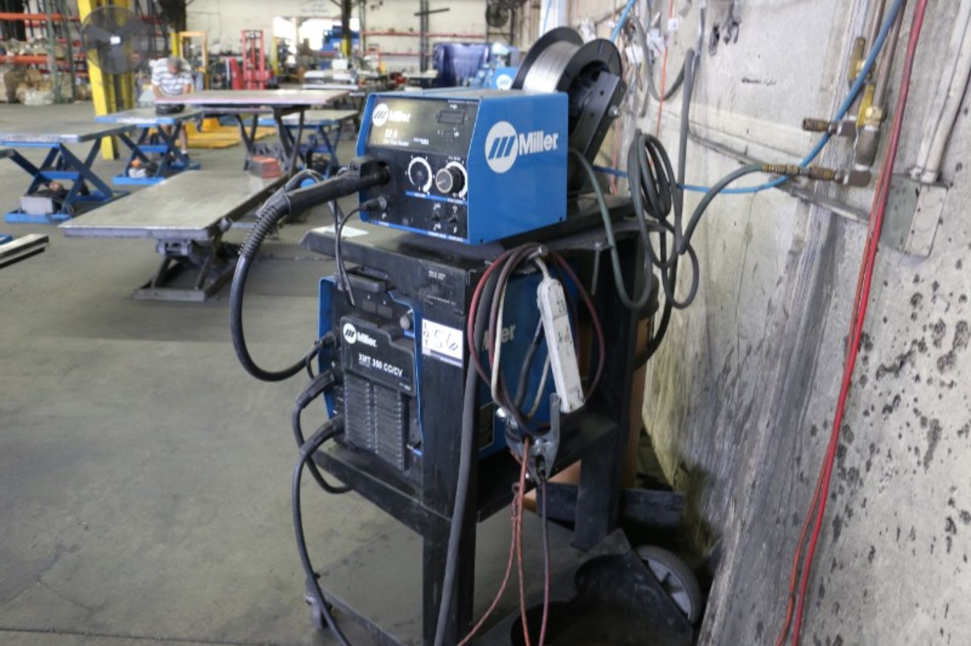 Miller XMT 350 CC/CV Multi Process Inverter S/N LJ500642A with Miller 22A Wire Feeder S/N - Image 3 of 5