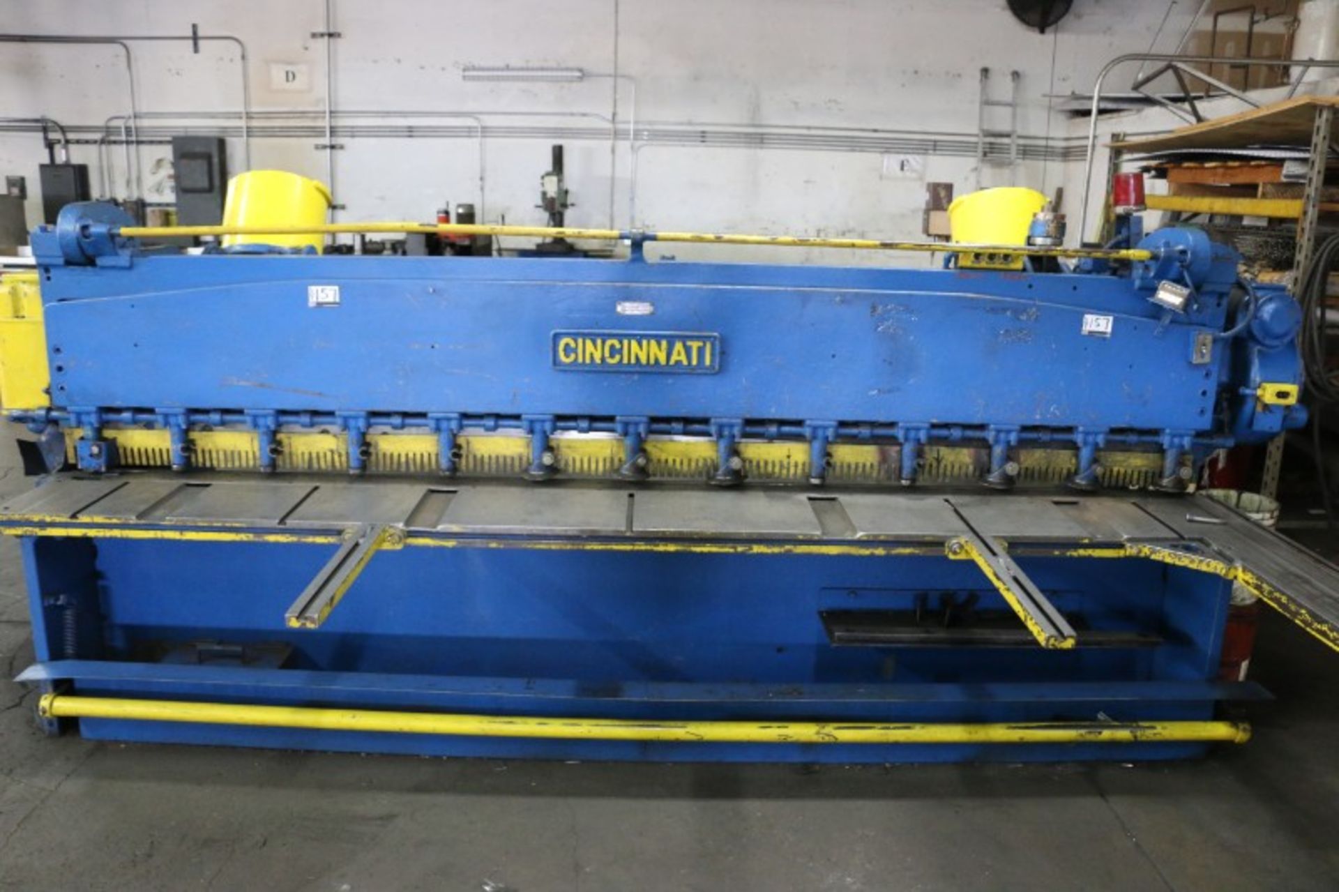 Cincinnati Model 1412 Mechanical Shear Equipped with Squaring Arm, Support Arms, S/N 13299