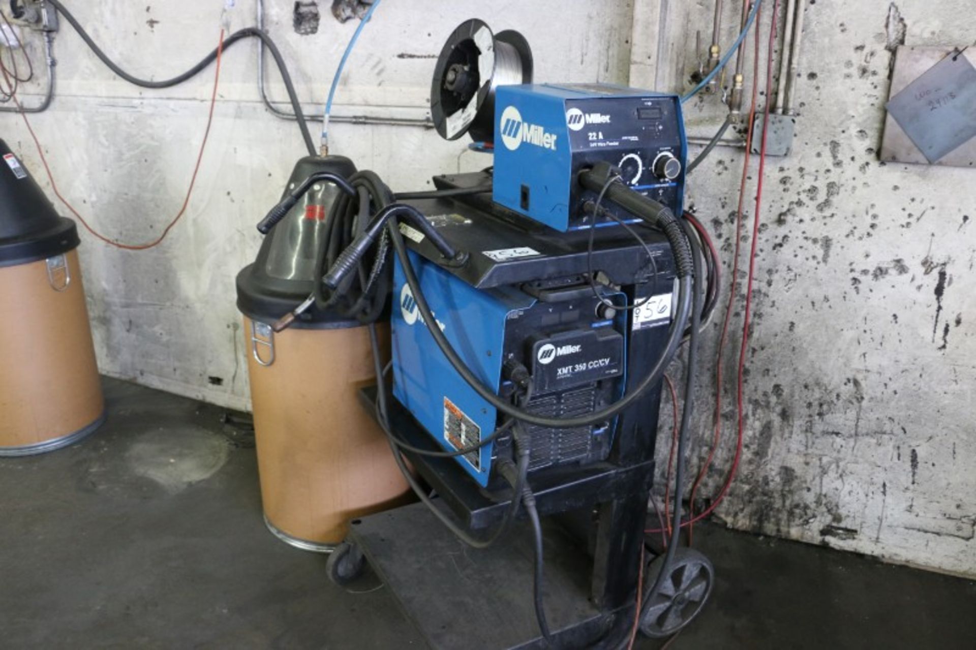 Miller XMT 350 CC/CV Multi Process Inverter S/N LJ500642A with Miller 22A Wire Feeder S/N - Image 2 of 5