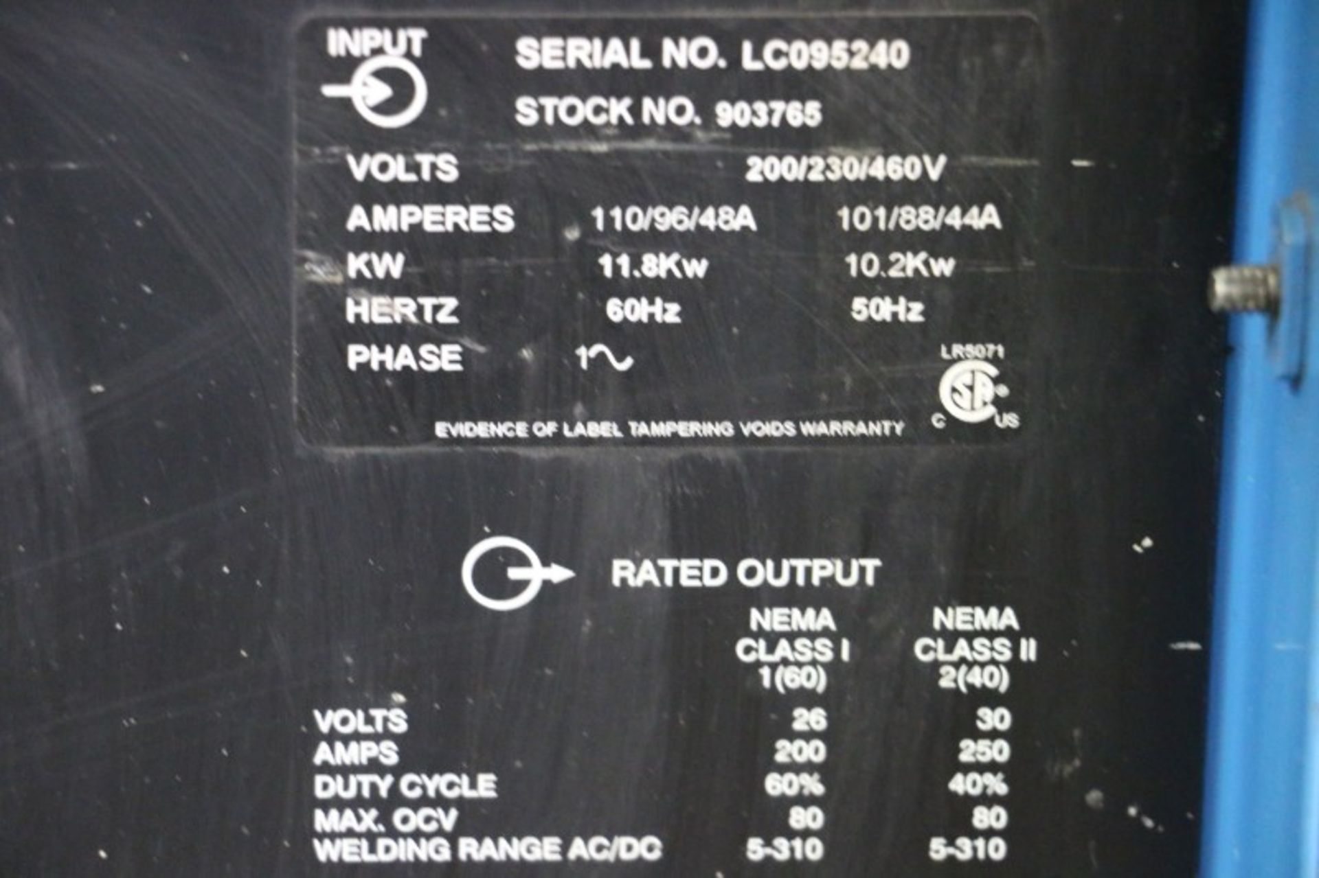 Miller SyncroWave 250 DX S/N LC095240 - Image 4 of 4