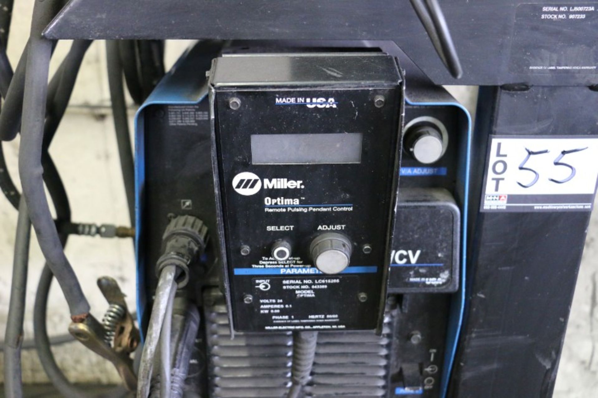 Miller XMT 350 CC/CV Multi Process Inverter S/N LJ500650A with Miller 22A Wire Feeder S/N - Image 4 of 10